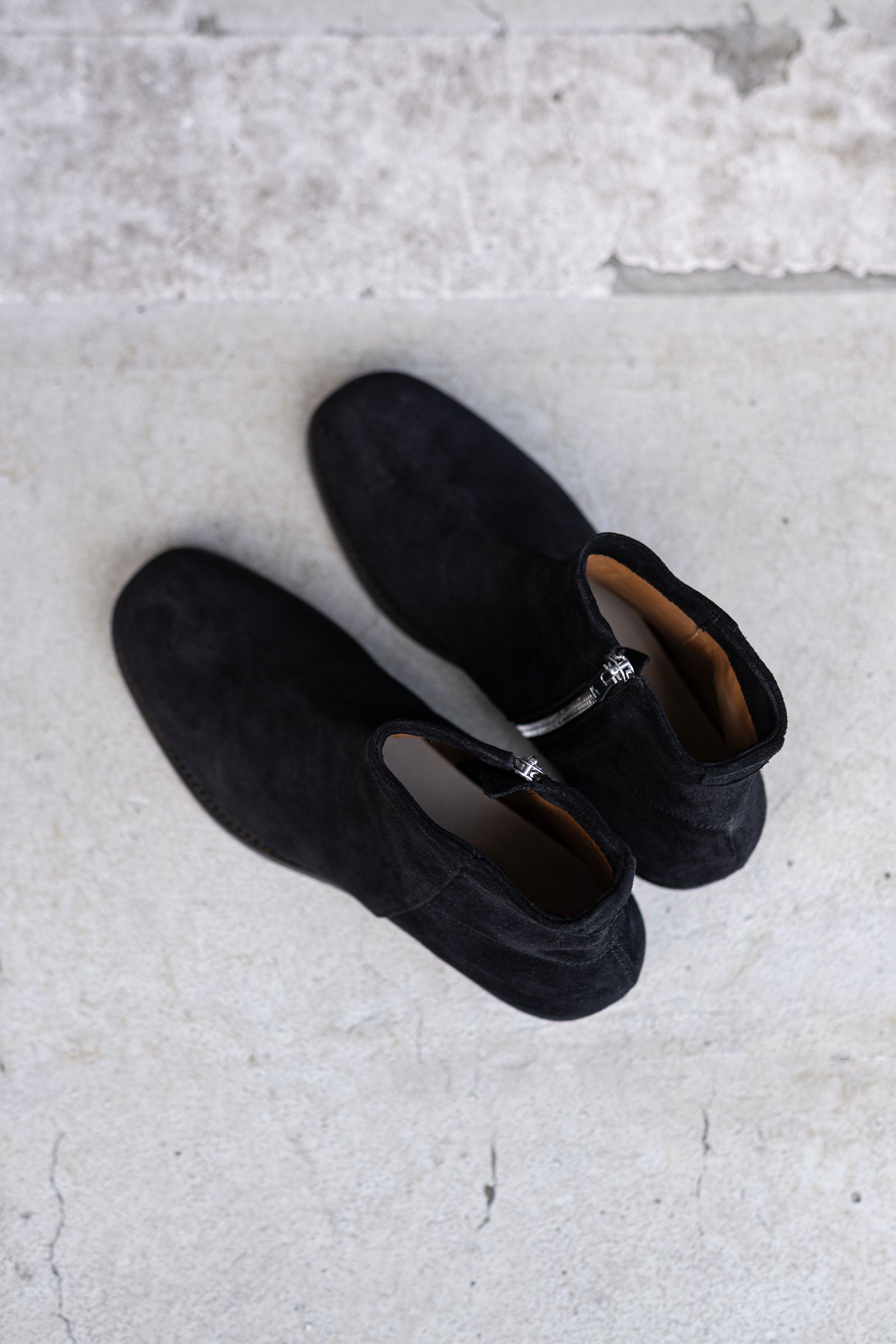 Side zip boots / Black