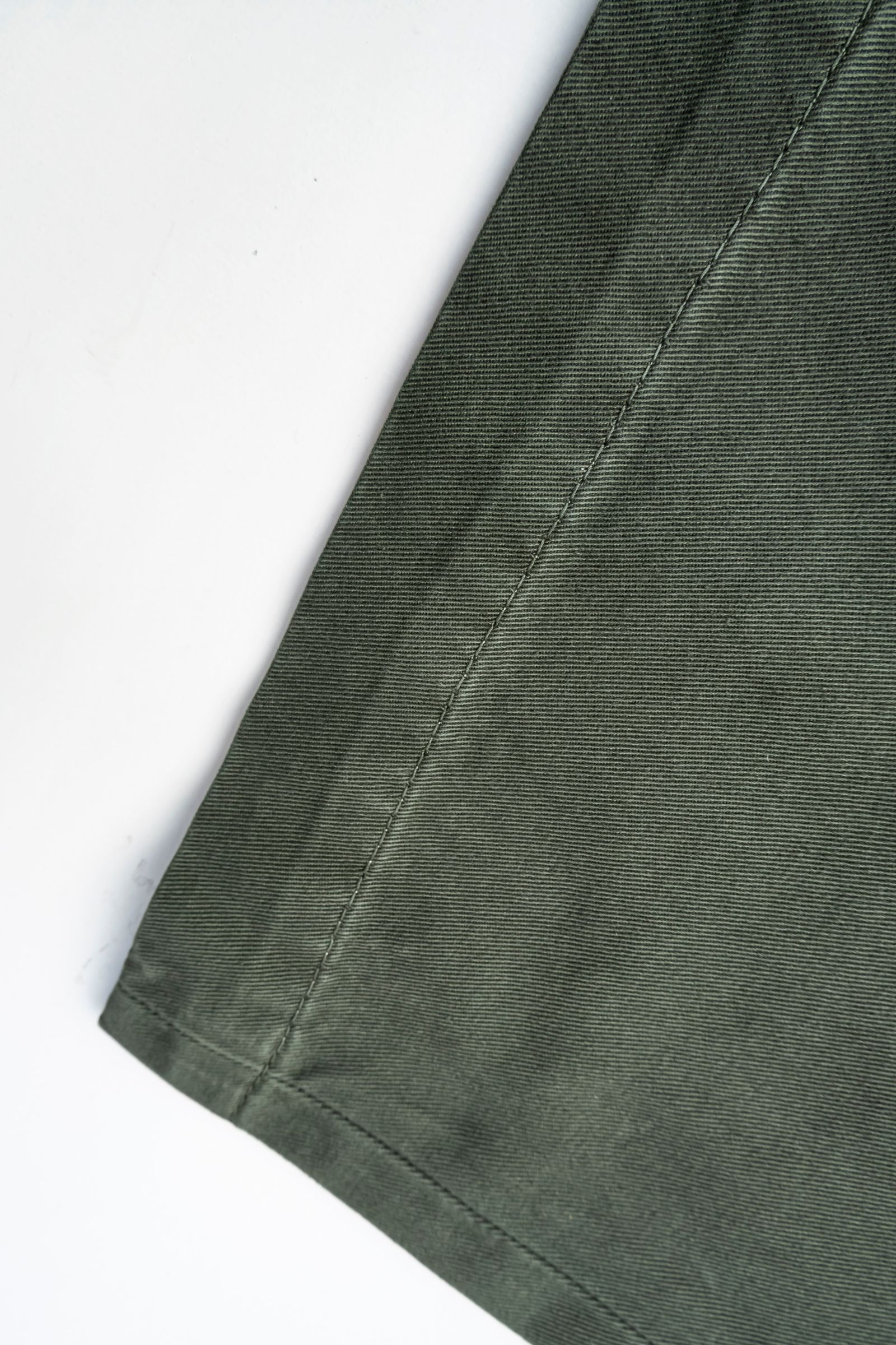 RICCARDO METHA - DRAGON TWILL 1TUCK WIDE PANTS / OLIVE