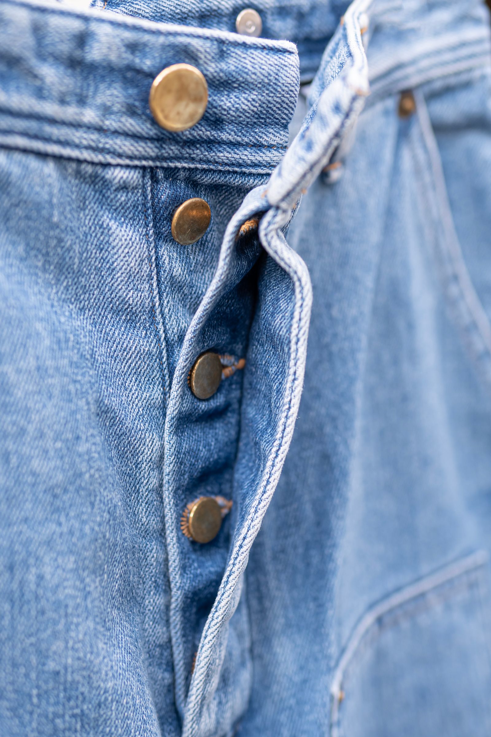 daichïogata - wide denim pants / light indigo | Retikle Online Store