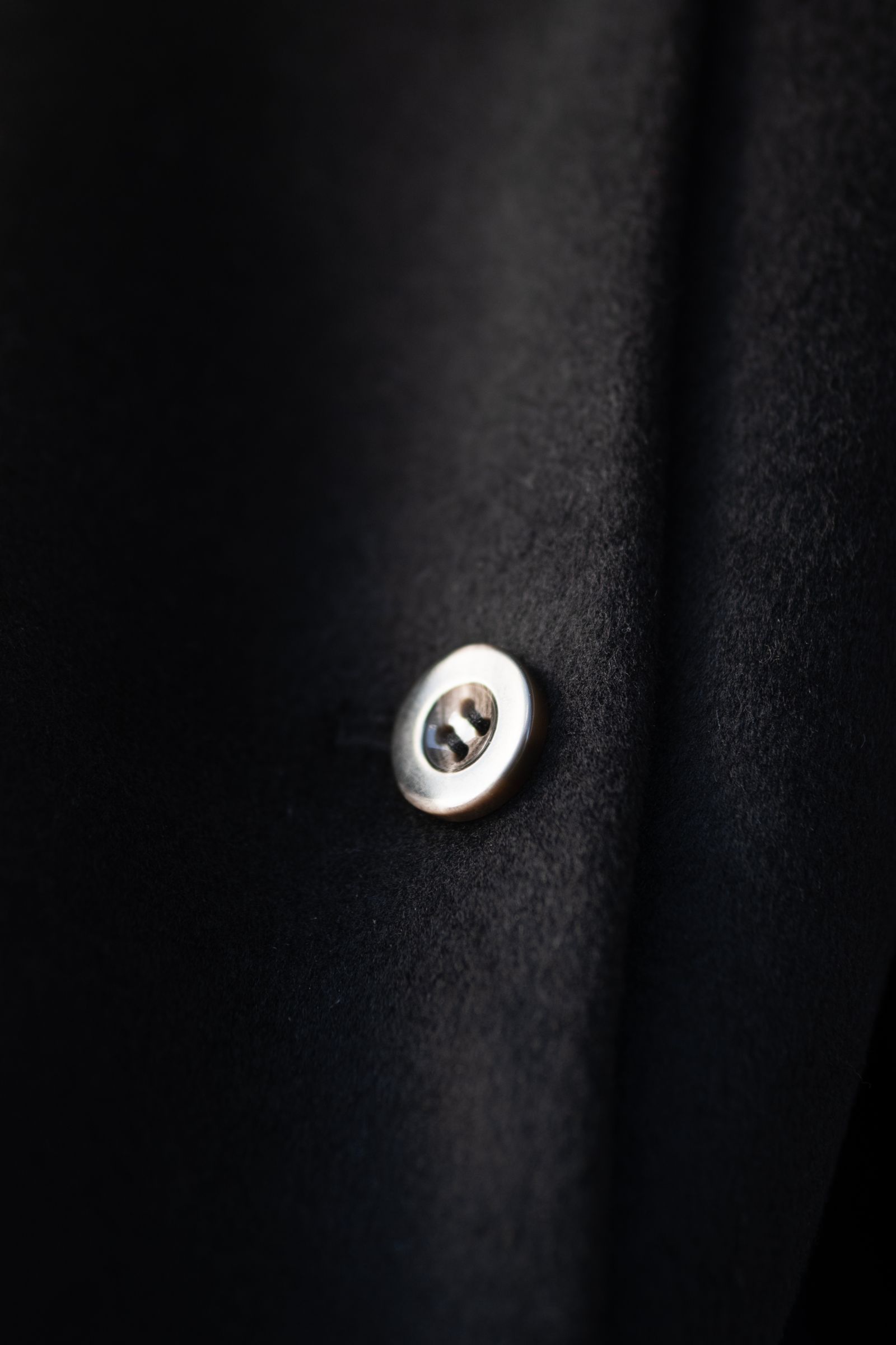 Bias Cut Short Duffle Coat / Black