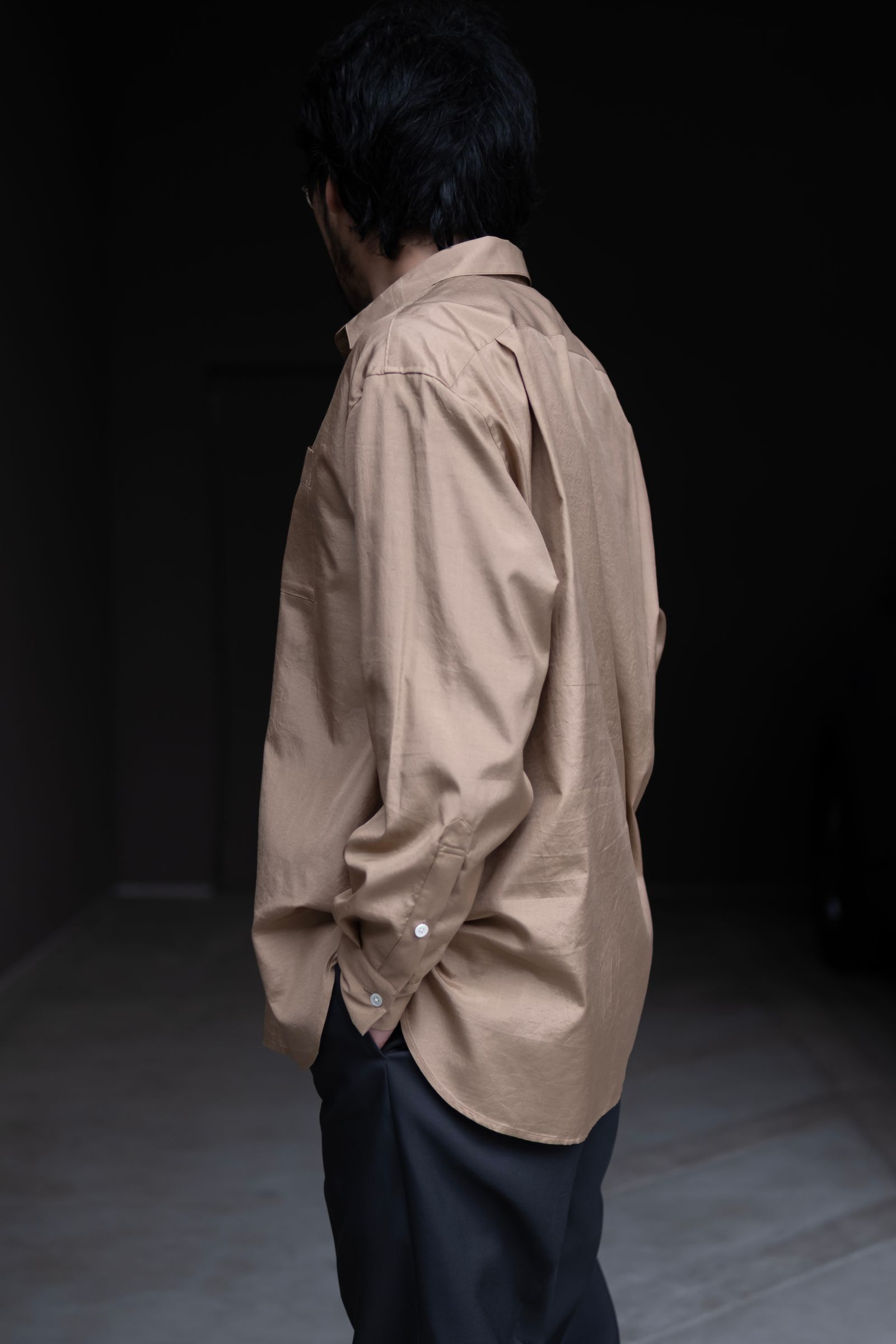 Blanc YM - Silk Wide Shirt / Gold | Retikle Online Store