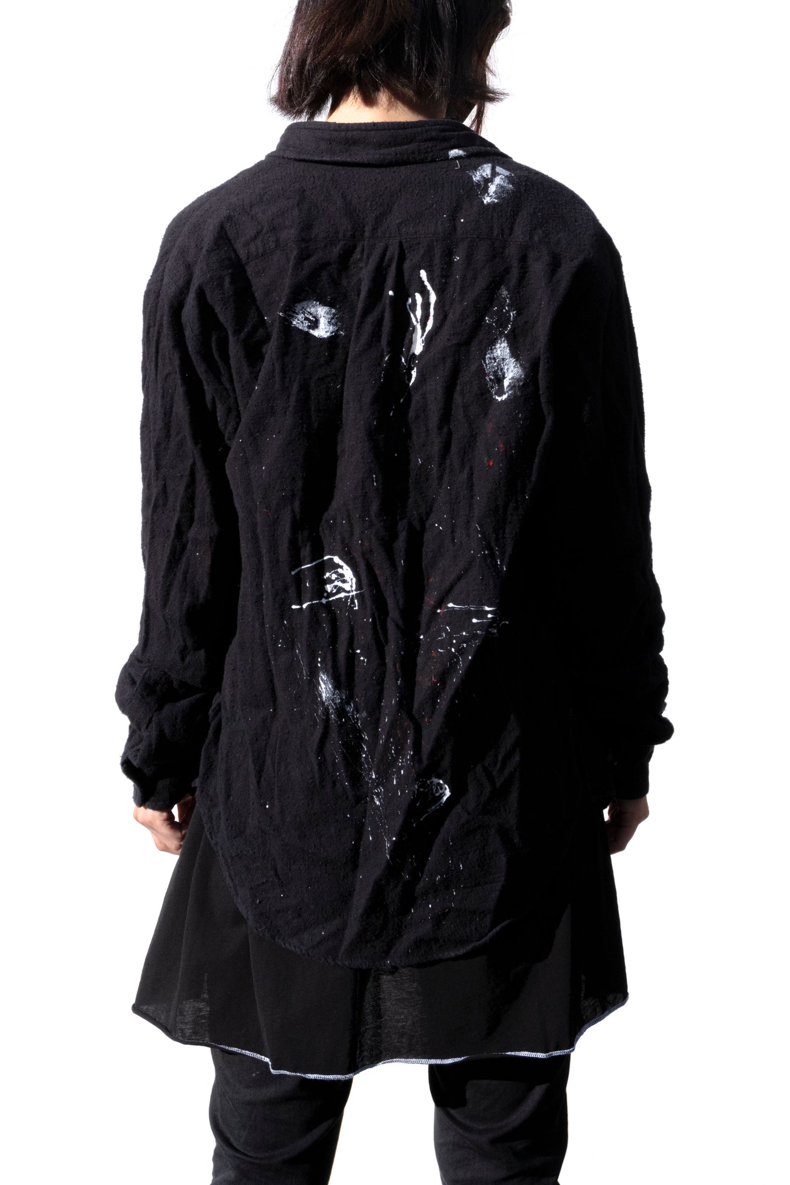 Remake Paint Black Shirts / リメイクペイントシャツ