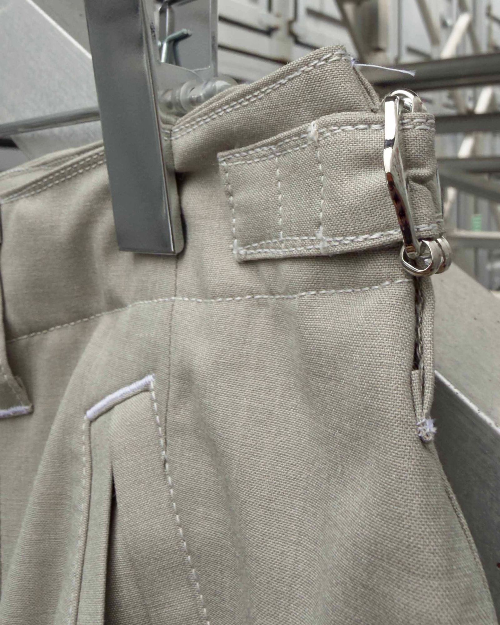 “Washable Super120’s” WIDE CEREMONY “MC” TROUSERS / Gray