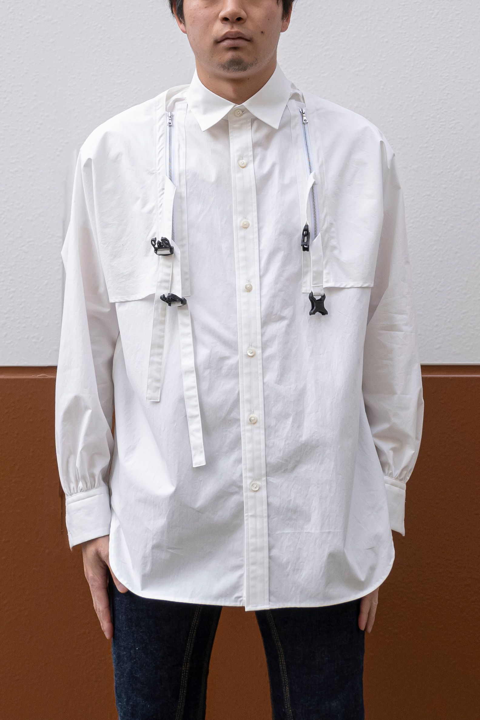 meagratia - separated shirt / wht | Retikle Online Store