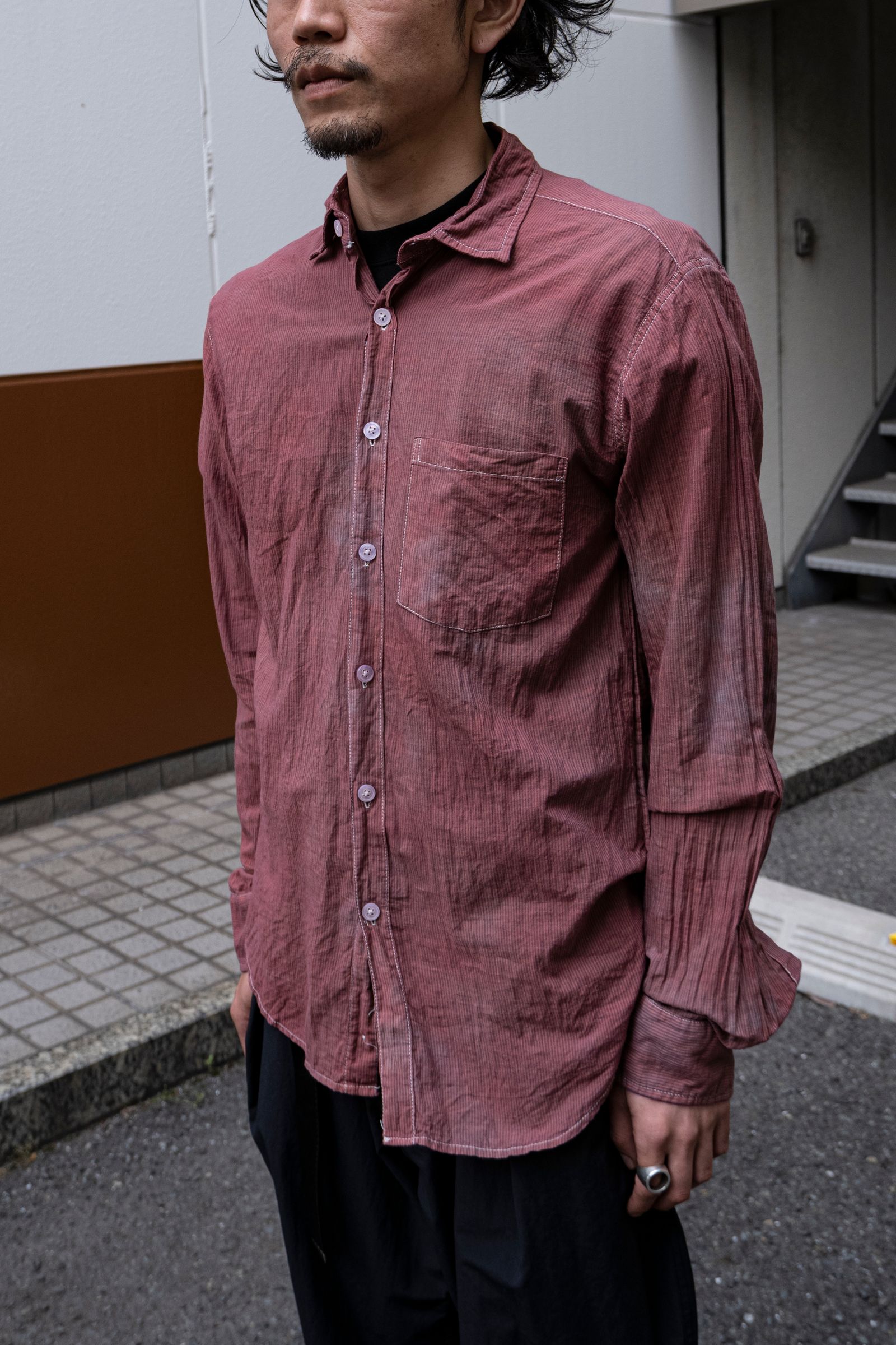 Remake "Red" Stripe Shirt