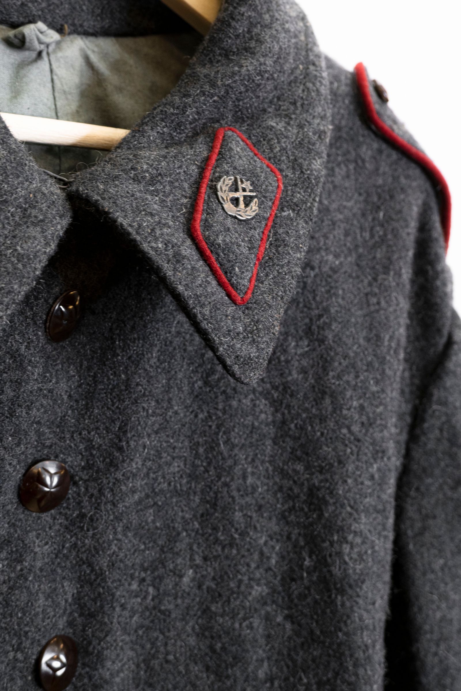 Czechoslovakia Remake Melton Wool Long Coat / リメイクチェコ軍ミリタリーロングコート