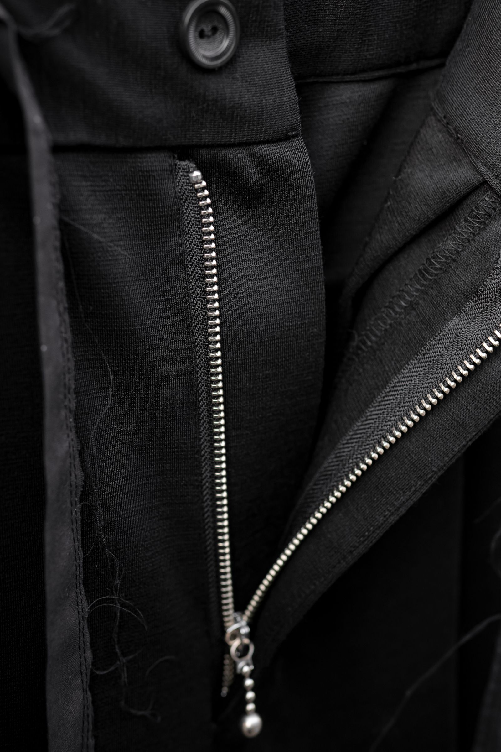 3D wide easy pants / Black