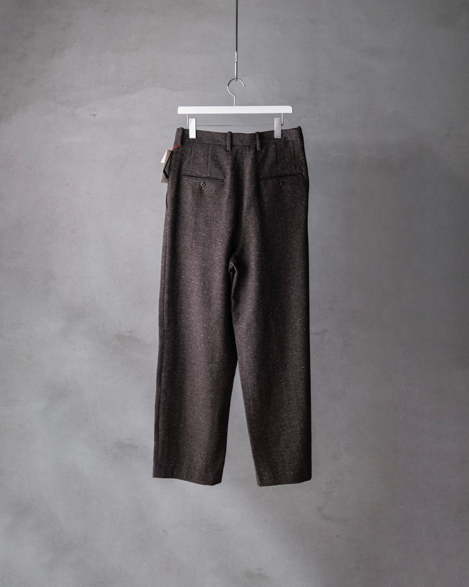 TUCKED BAGGY PANTS / MOCHA GREY
