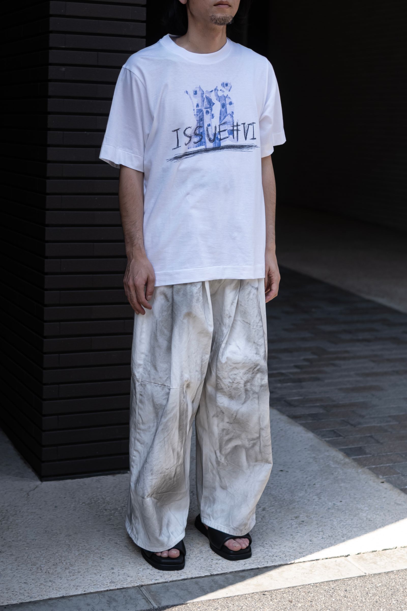 WASHED Hi, BAGGY / COLOURLESS WHITE