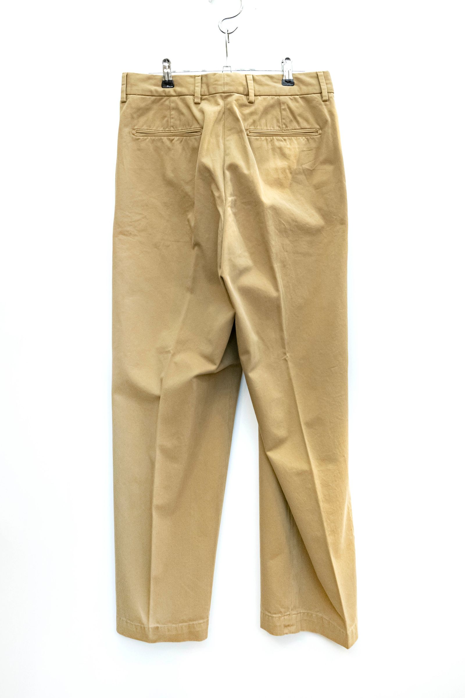 RICCARDO METHA - Dragon Twill 1tuck Wide Pants / KHAKI | Retikle