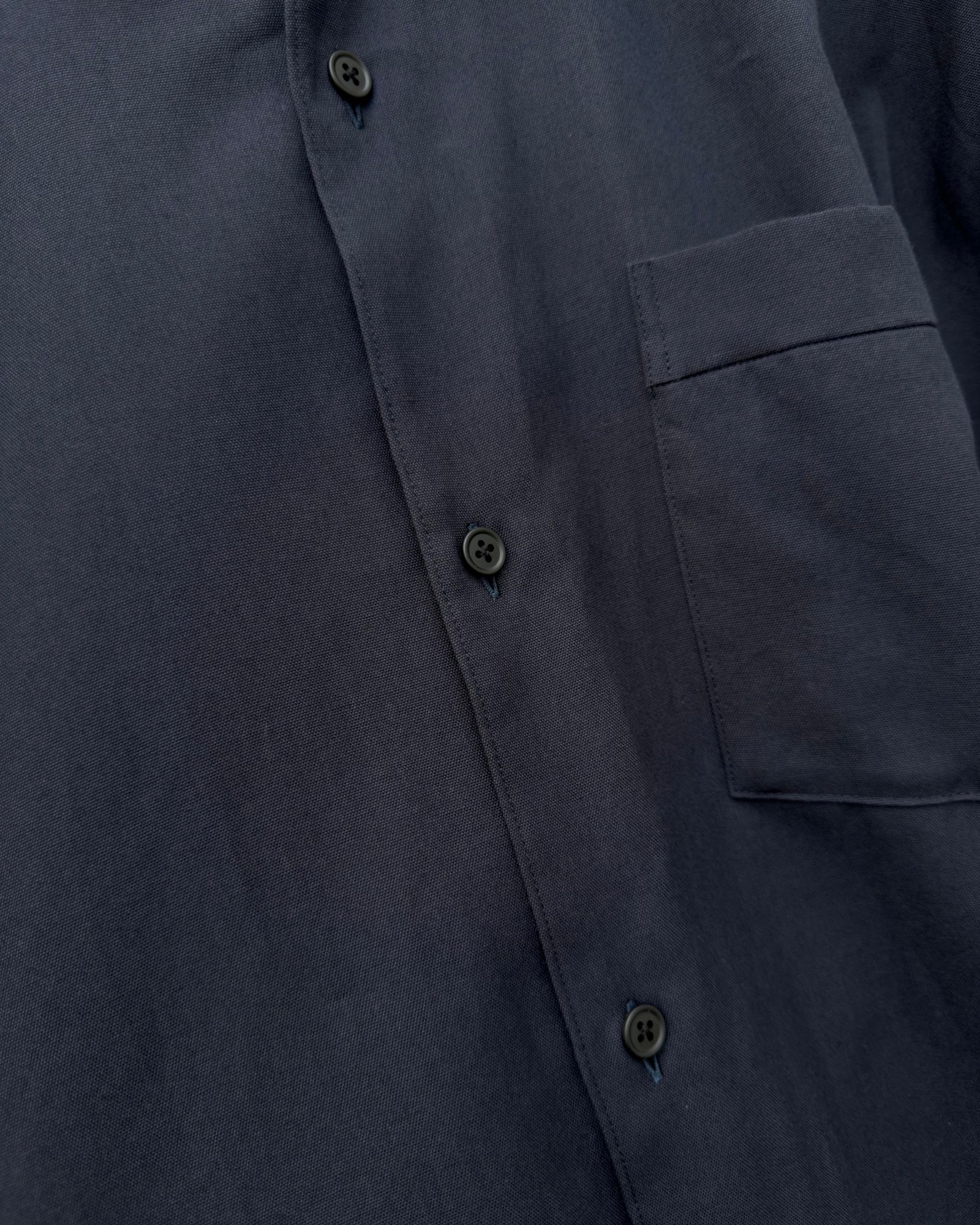 Soft Oxford Wide Shirts / Navy