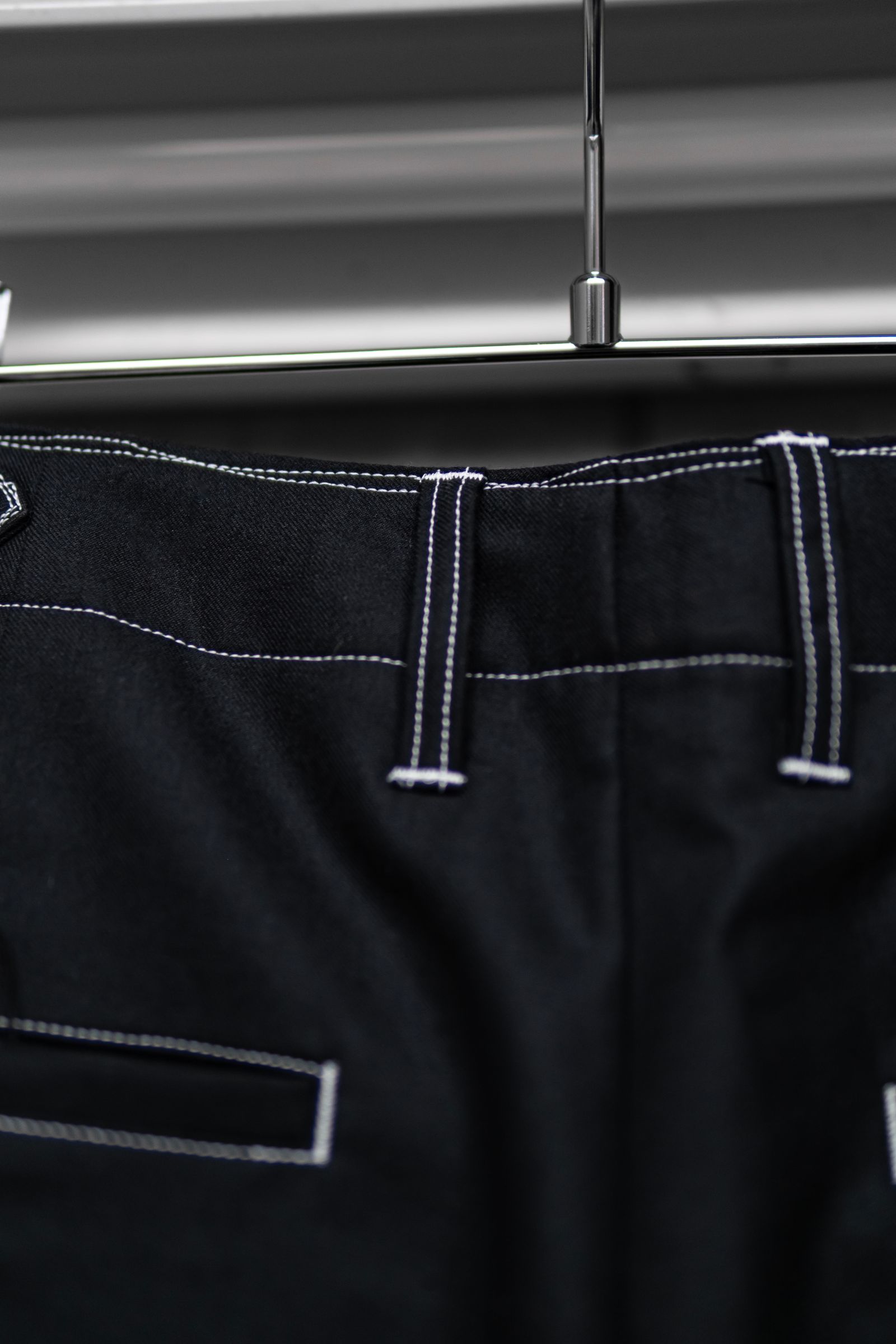 SIRO COMPACT WIDE CEREMONY “MC” TROUSERS / Black