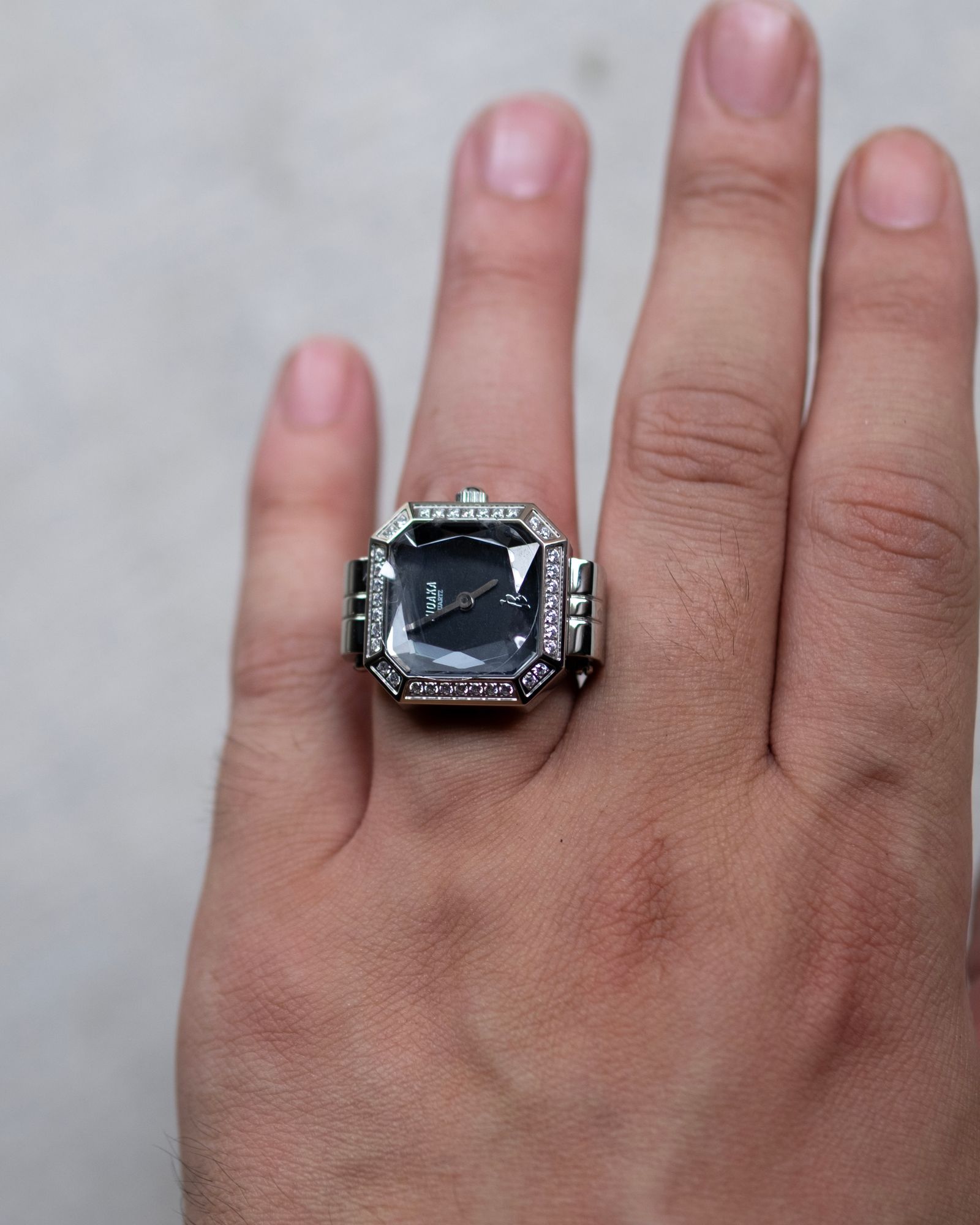 Facet Ring Watch / Silver