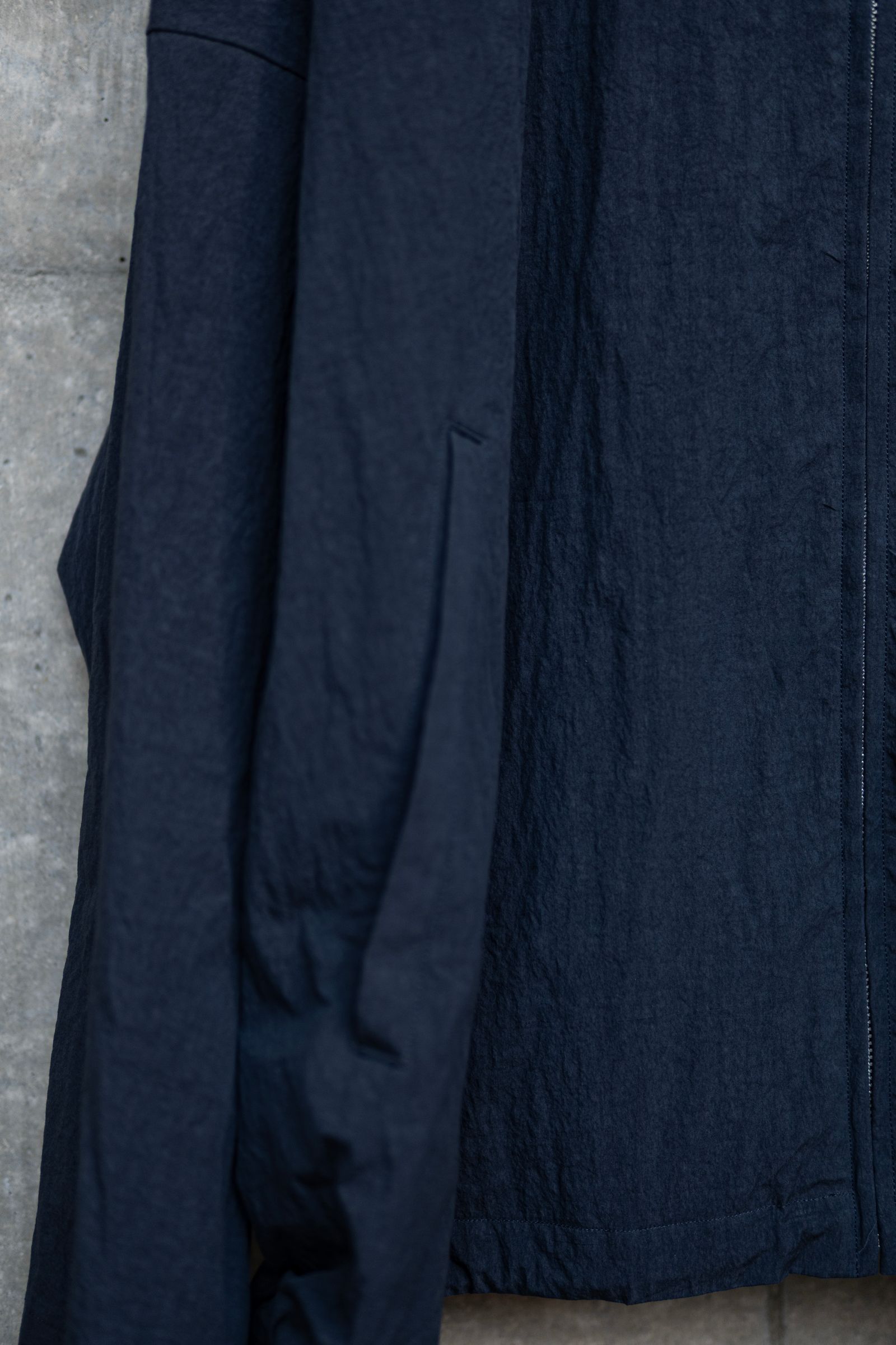 COTTON NYLON TRACK JACKET / DALL NAVY