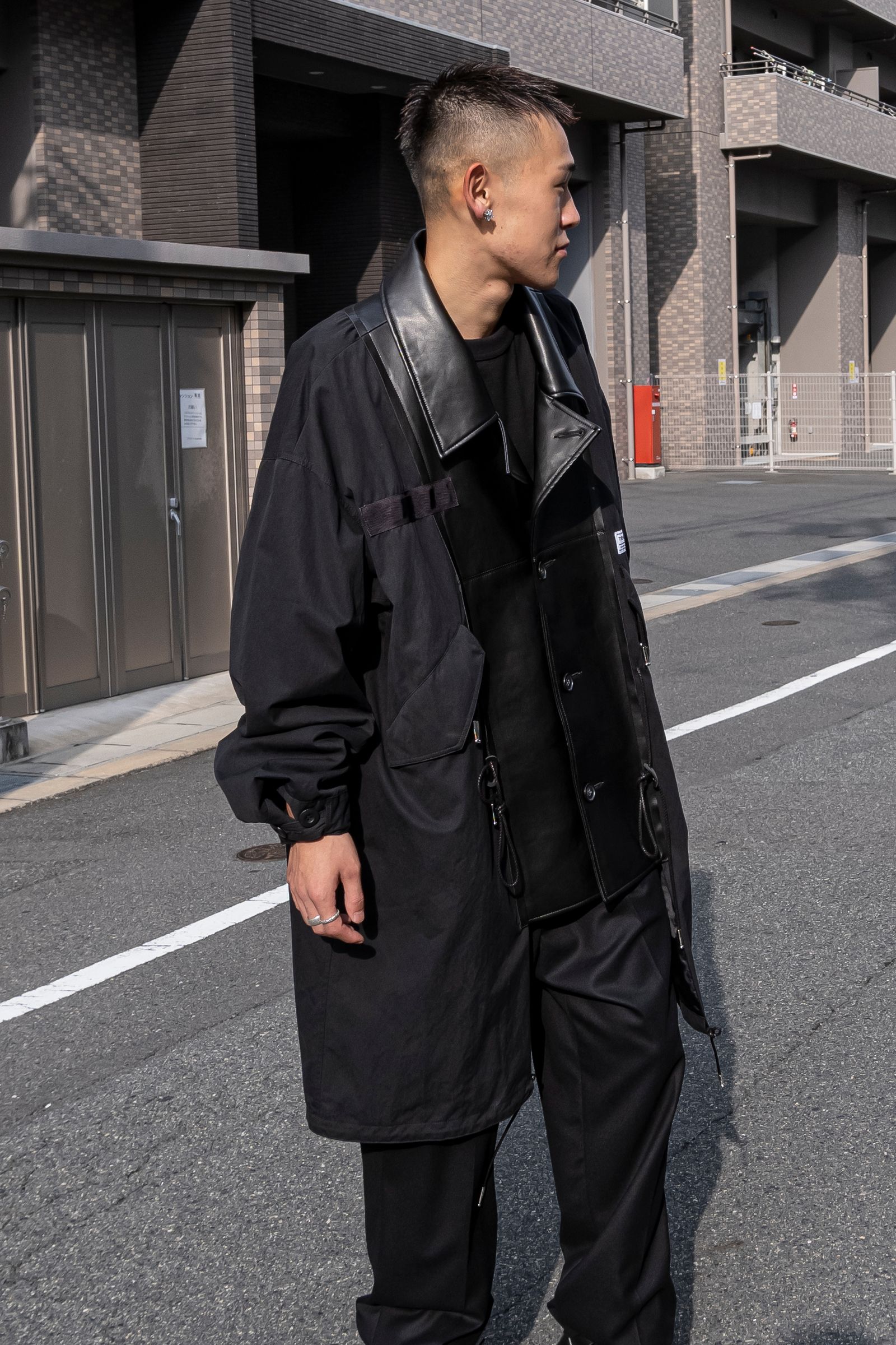 elephant TRIBAL fabrics - Hybrid M65 car coat / Black | Retikle 
