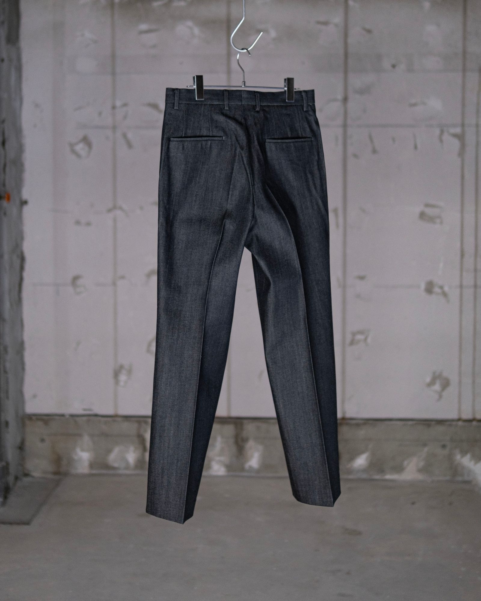 "O" COMBED COMPACT DENIM / BLACK