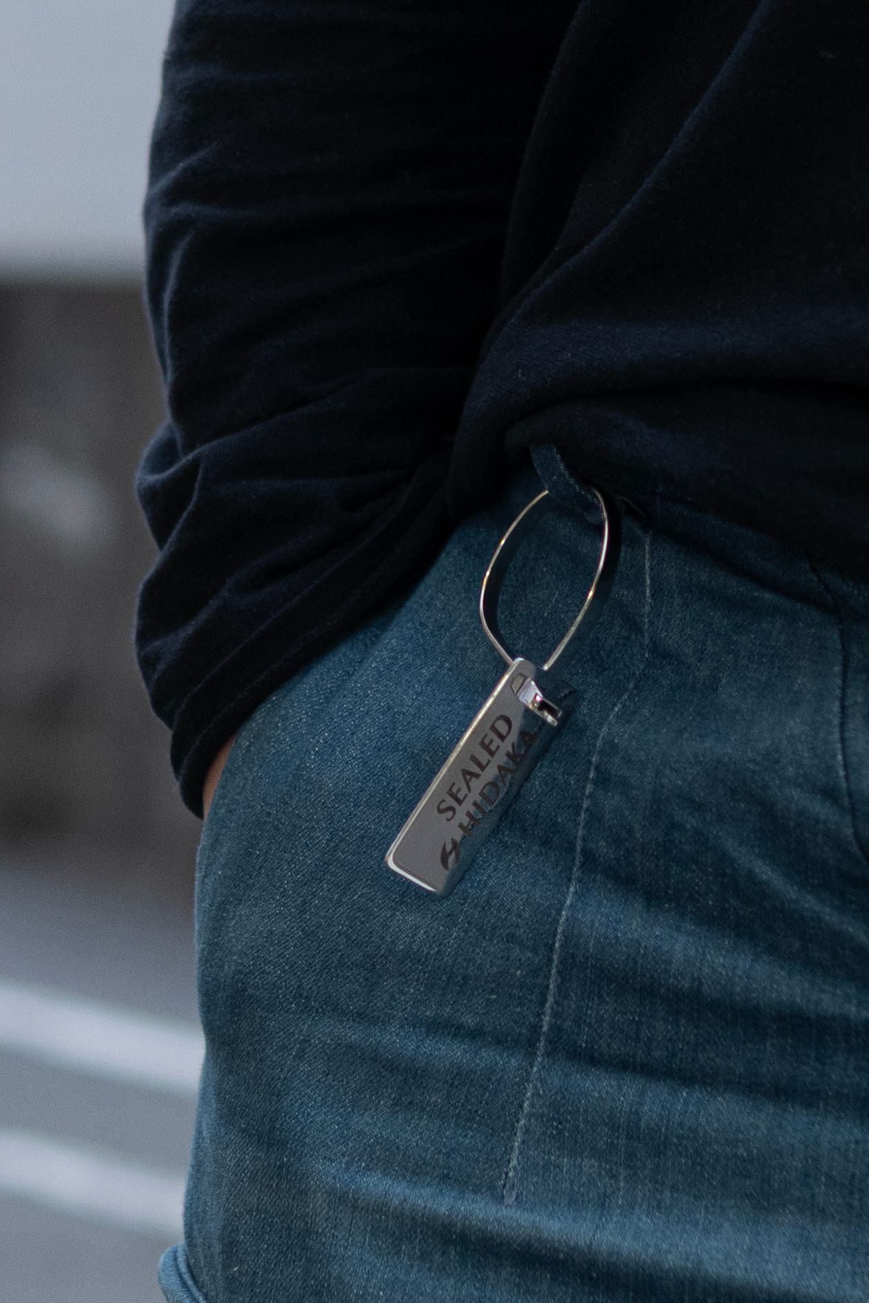 Seal-tag Key Ring / Silver