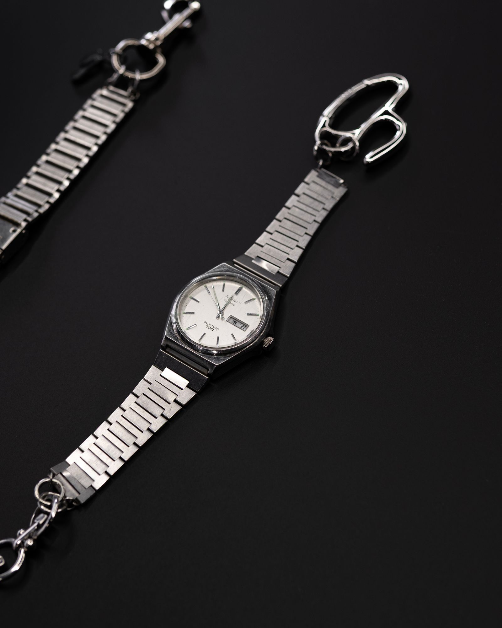 Vintage Watch Links Chain / Silver