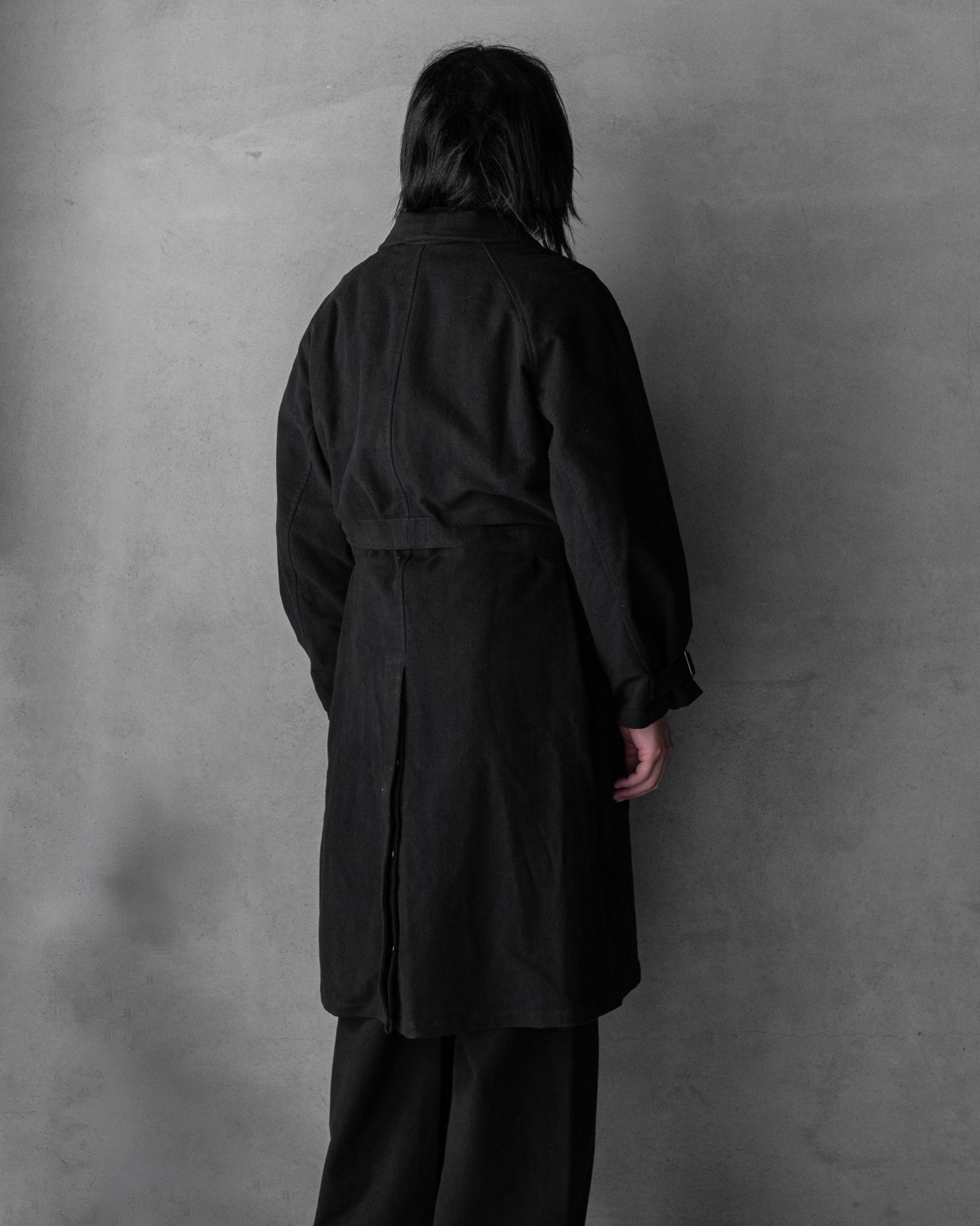 MOTOR CYCLE COAT / Black