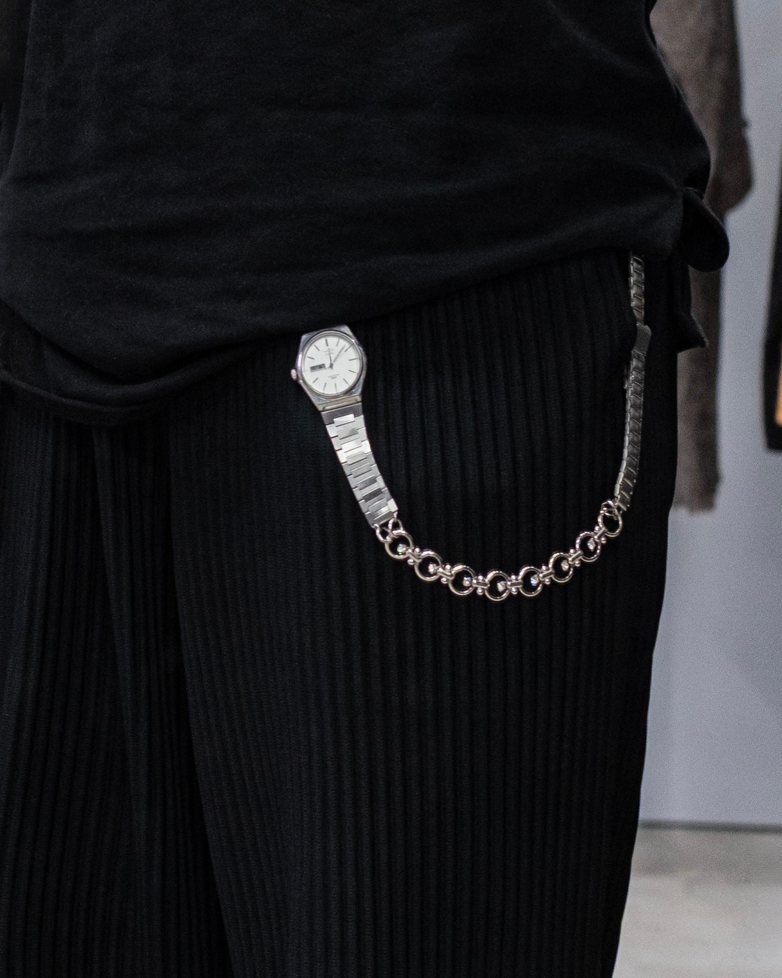 Vintage Watch Links Chain / Silver