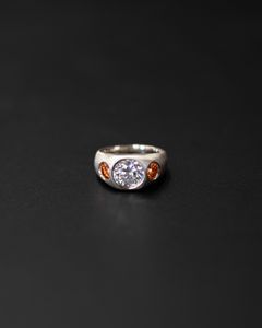 Cub Ring / Silver/Amber