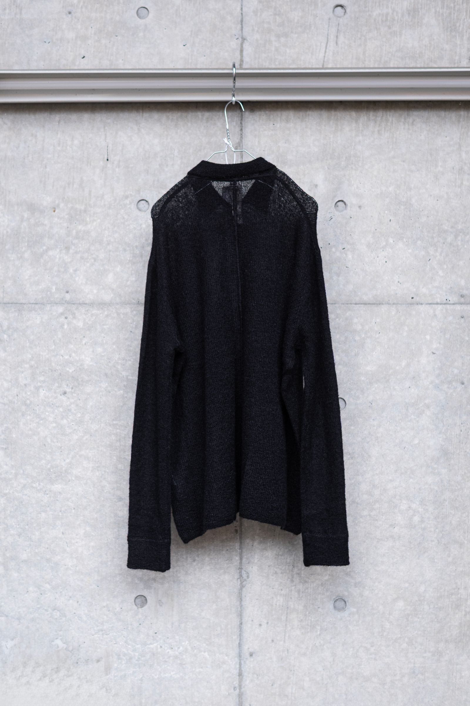 NOTHING SPECIAL KNITTED SHIRT / DAWN BLACK