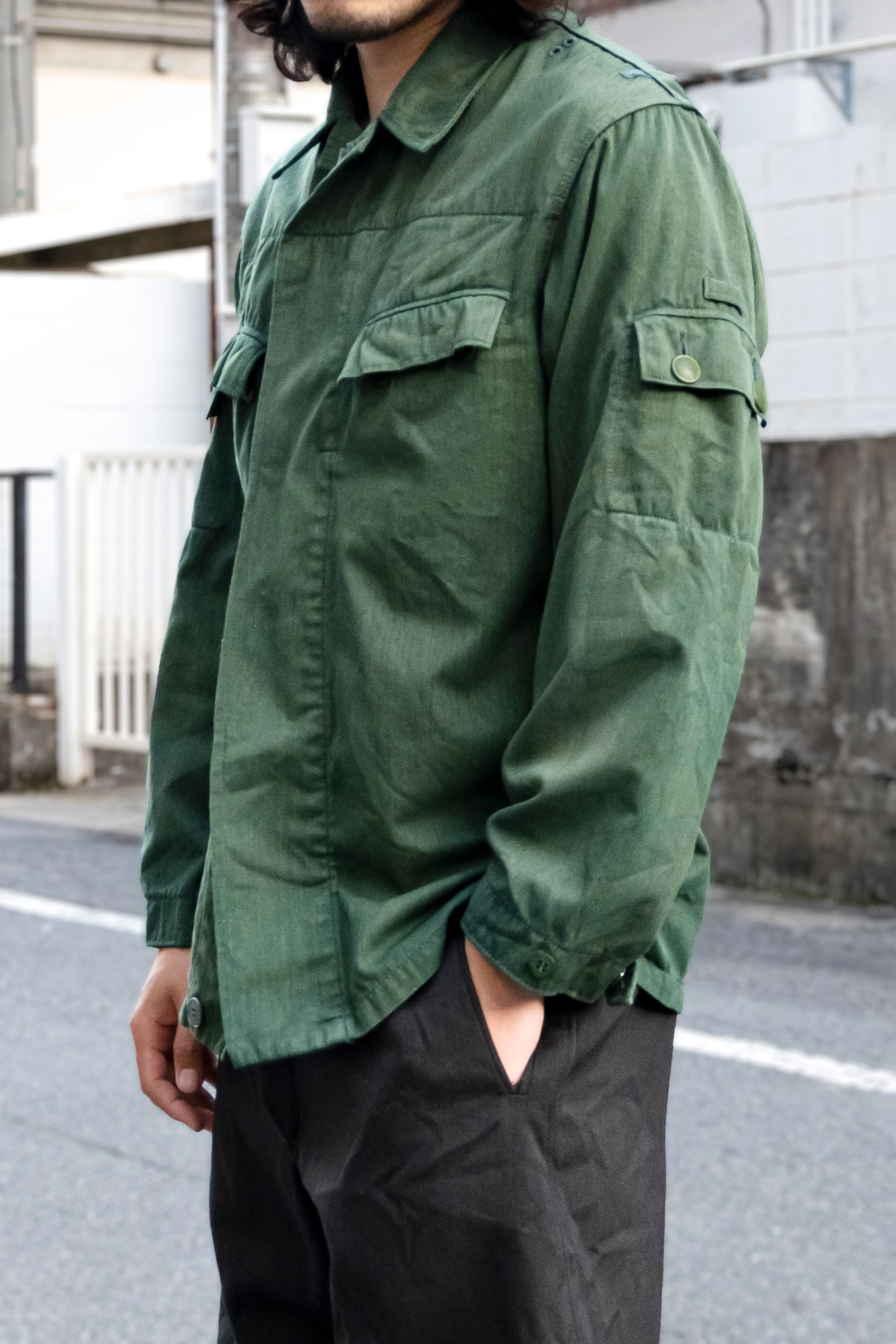 NVA Remake Raindrop Camo Military Jacket / 東ドイツ軍リメイクレインドロップカモジャケット