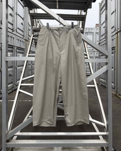 “Washable Super120’s” WIDE CEREMONY “MC” TROUSERS / Gray