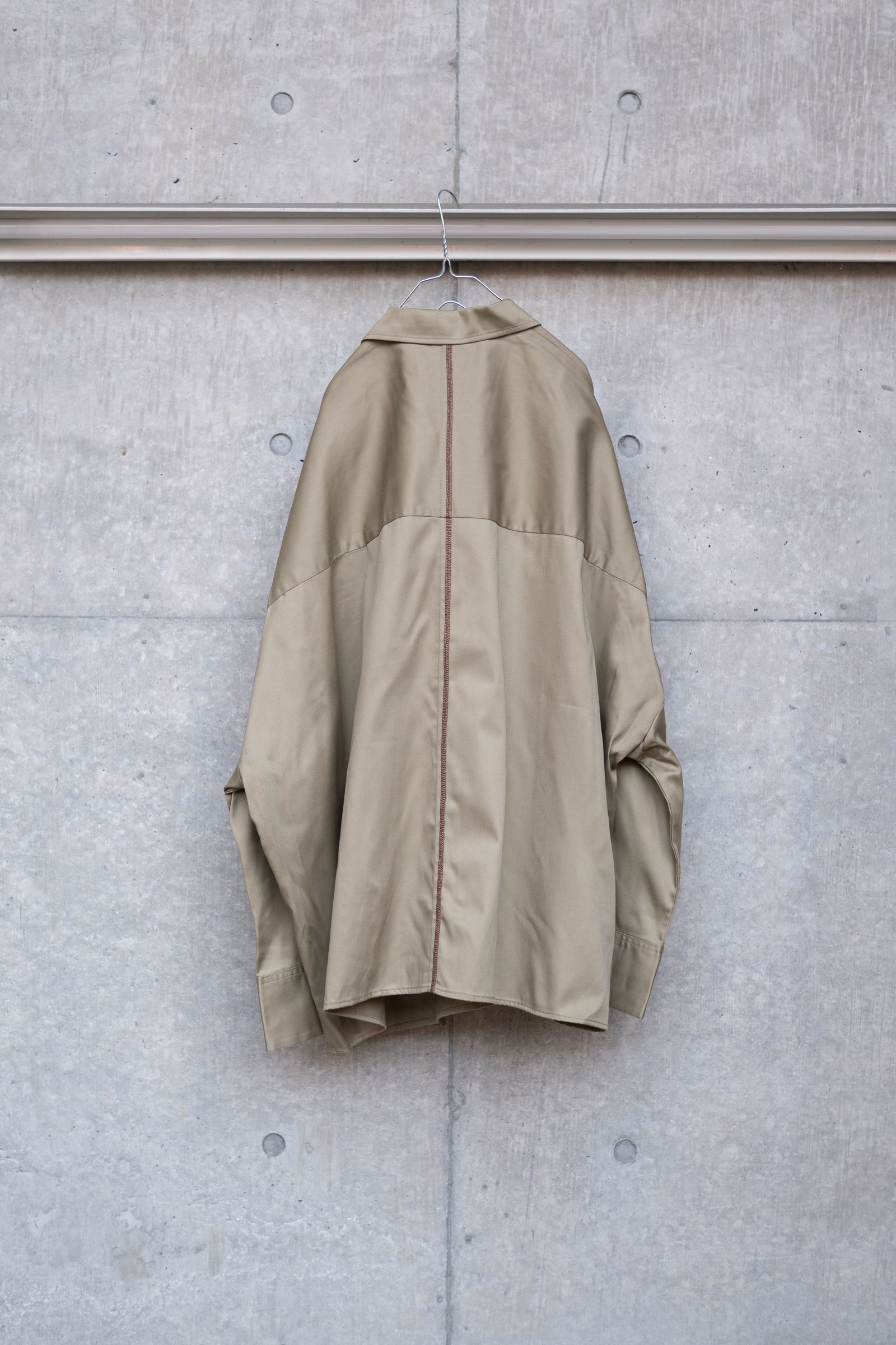 【SHINYAKOZUKA×Dickies】GIANT WORK SHIRT WITH DICKIES / KHAKI