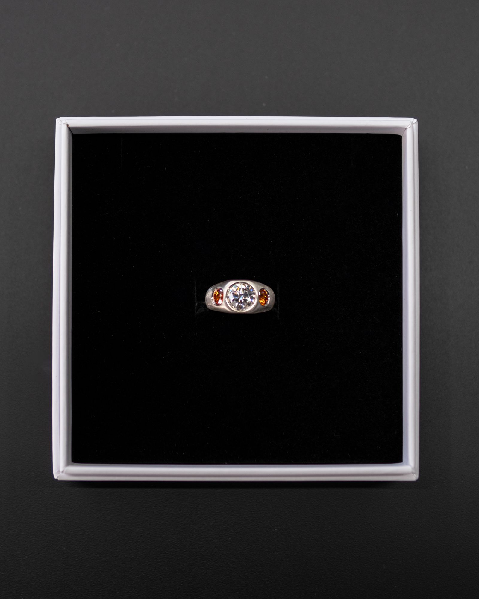 Cub Ring / Silver/Amber