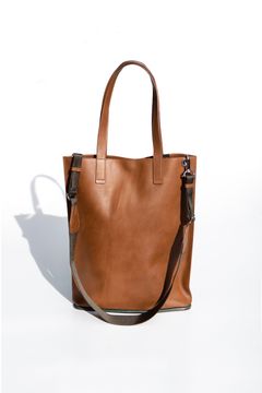 Shoe sole flat tote / Brown