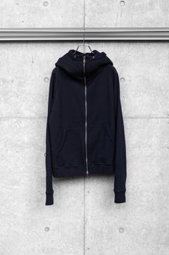 CROPPED BRUSHED HOODIE / BLACK
