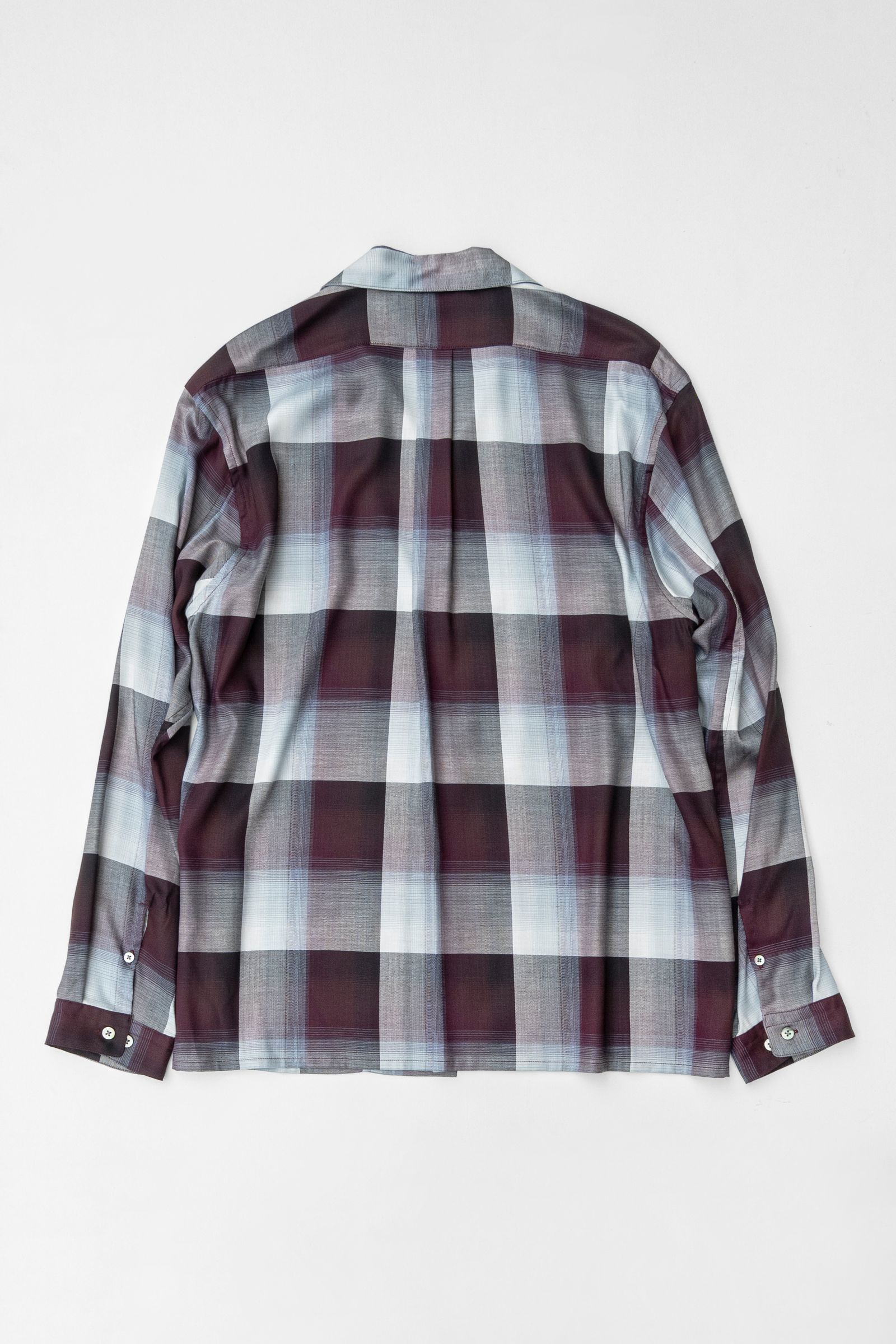 SUGARHILL - OMBRE OPEN COLLER SHIRT / PURPLE | Retikle Online Store