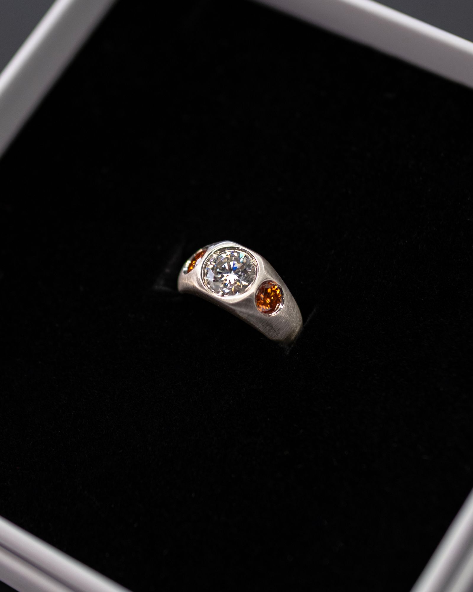 Cub Ring / Silver/Amber