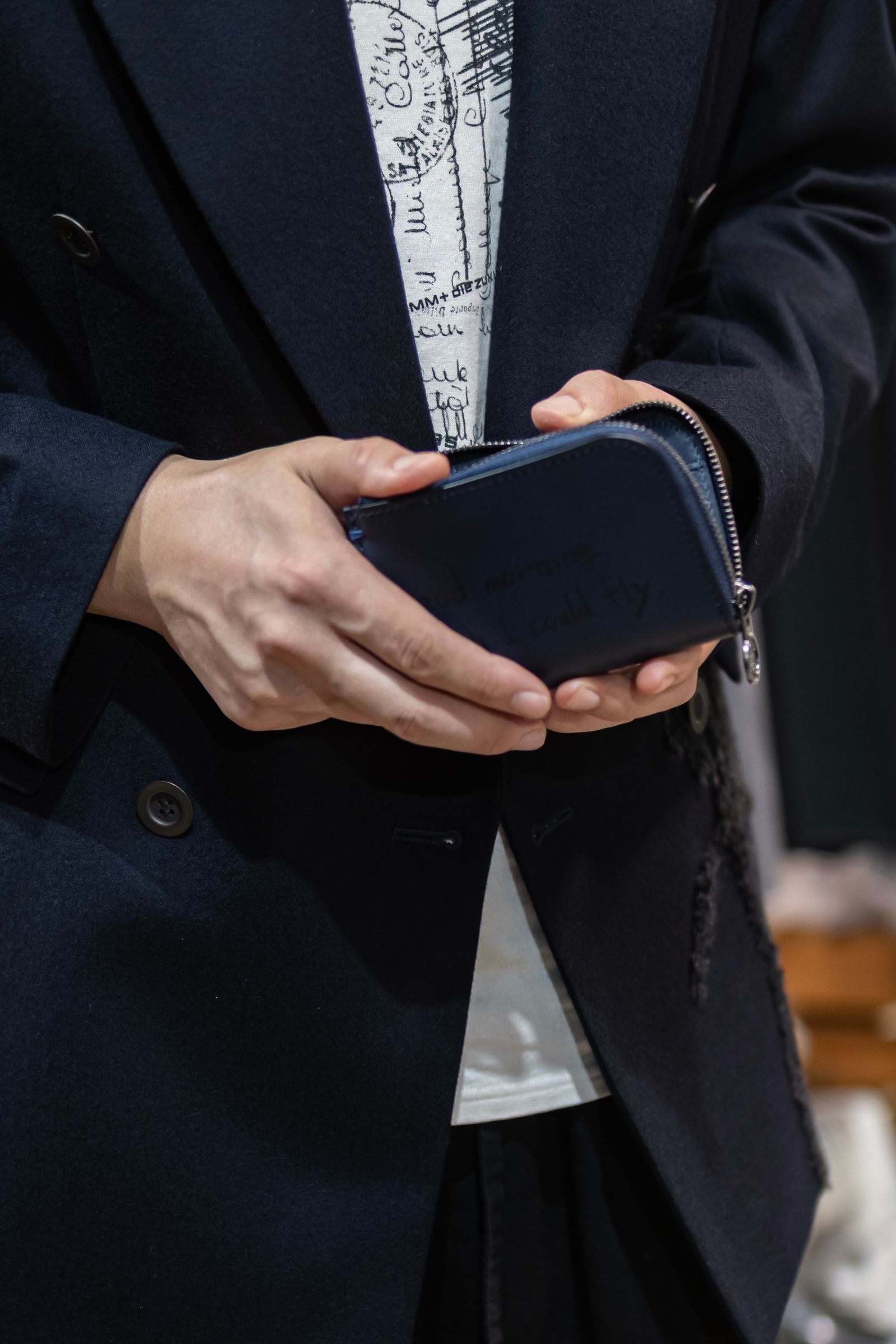 WALLET WITH TSUCHIYA KABAN / DAYBREAK NAVY