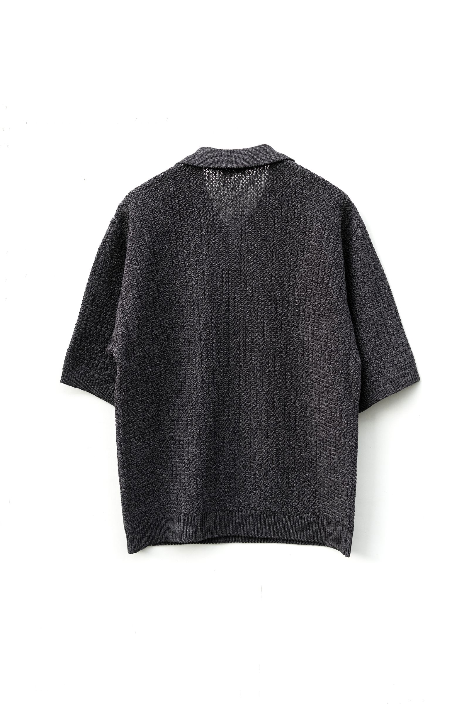 Blanc YM - Skipper knit Shirt / Charcoal Gray | Retikle Online Store