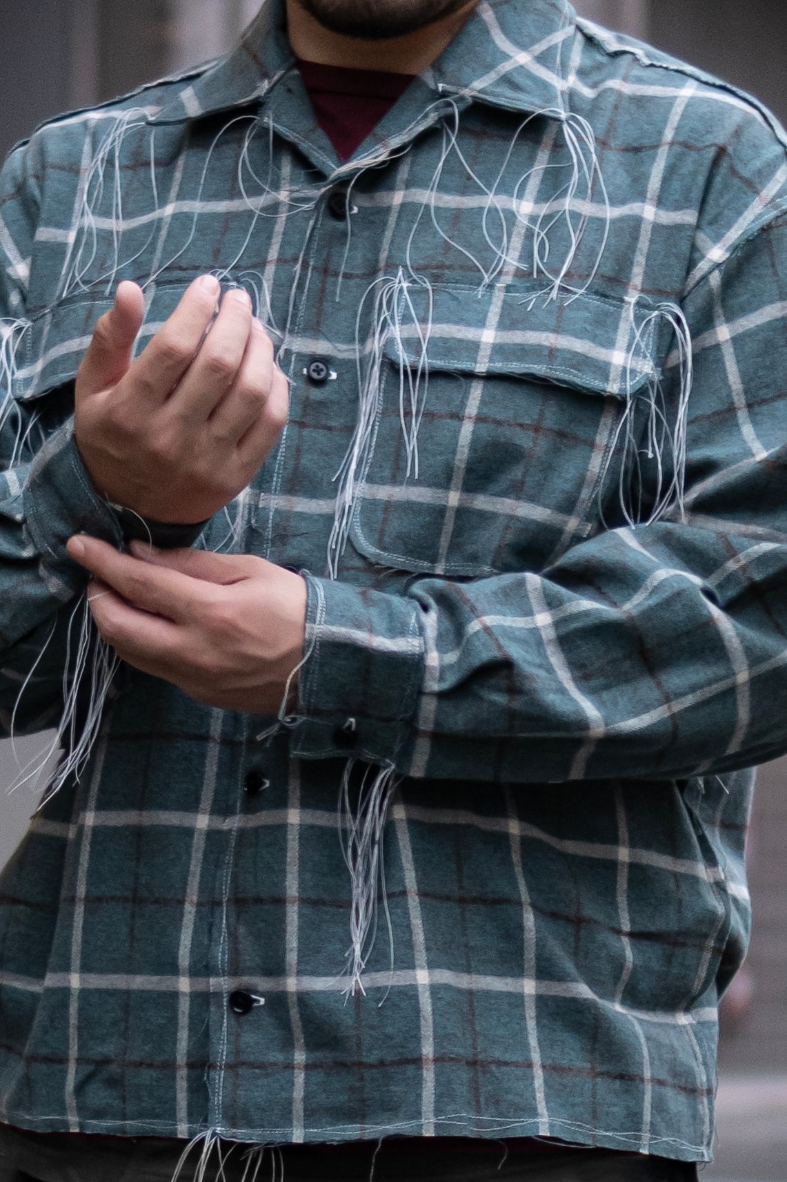50s COLLAR CRAFTSMAN SHIRT / GREEN