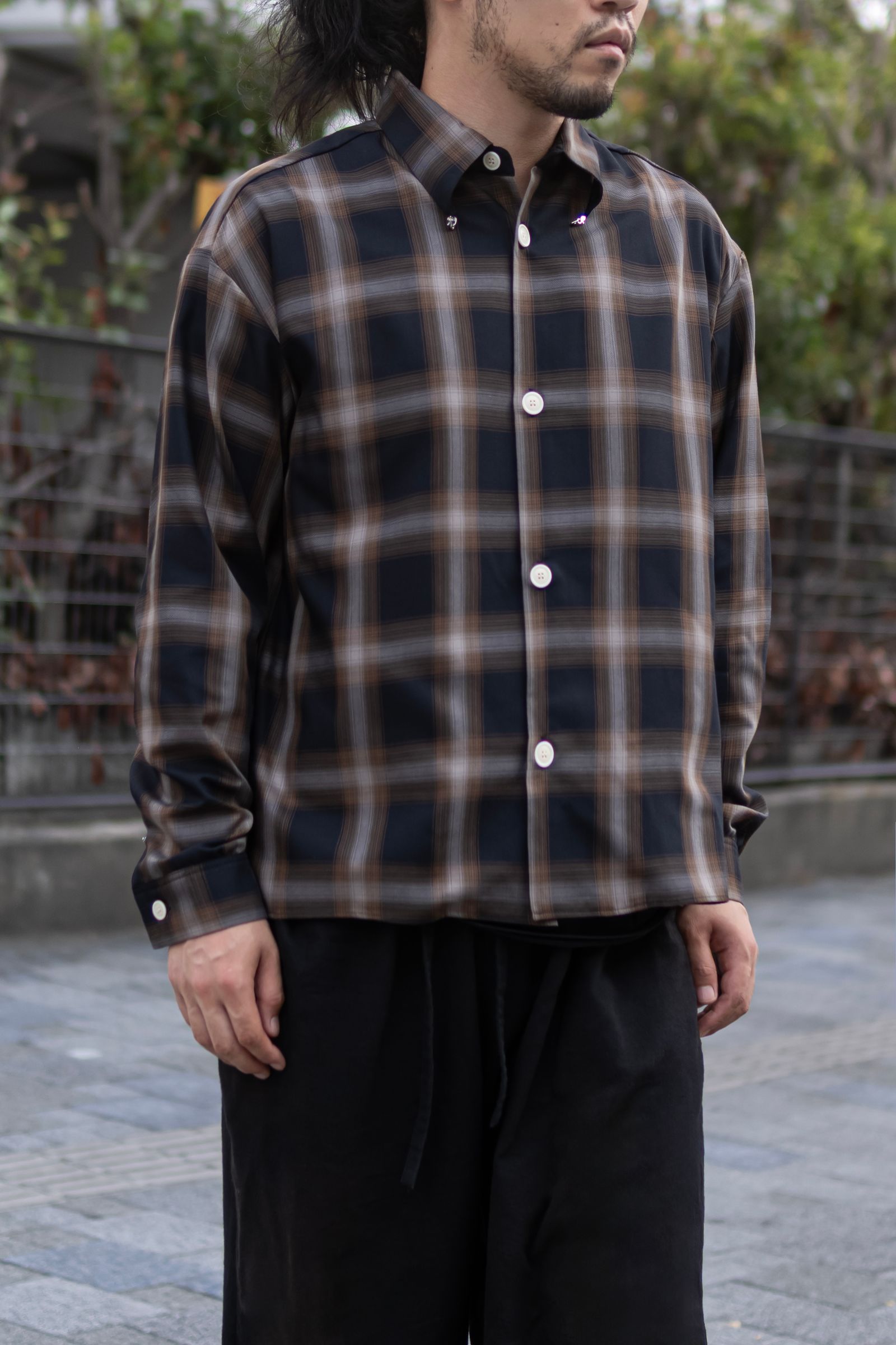 Ombre check SH / blk