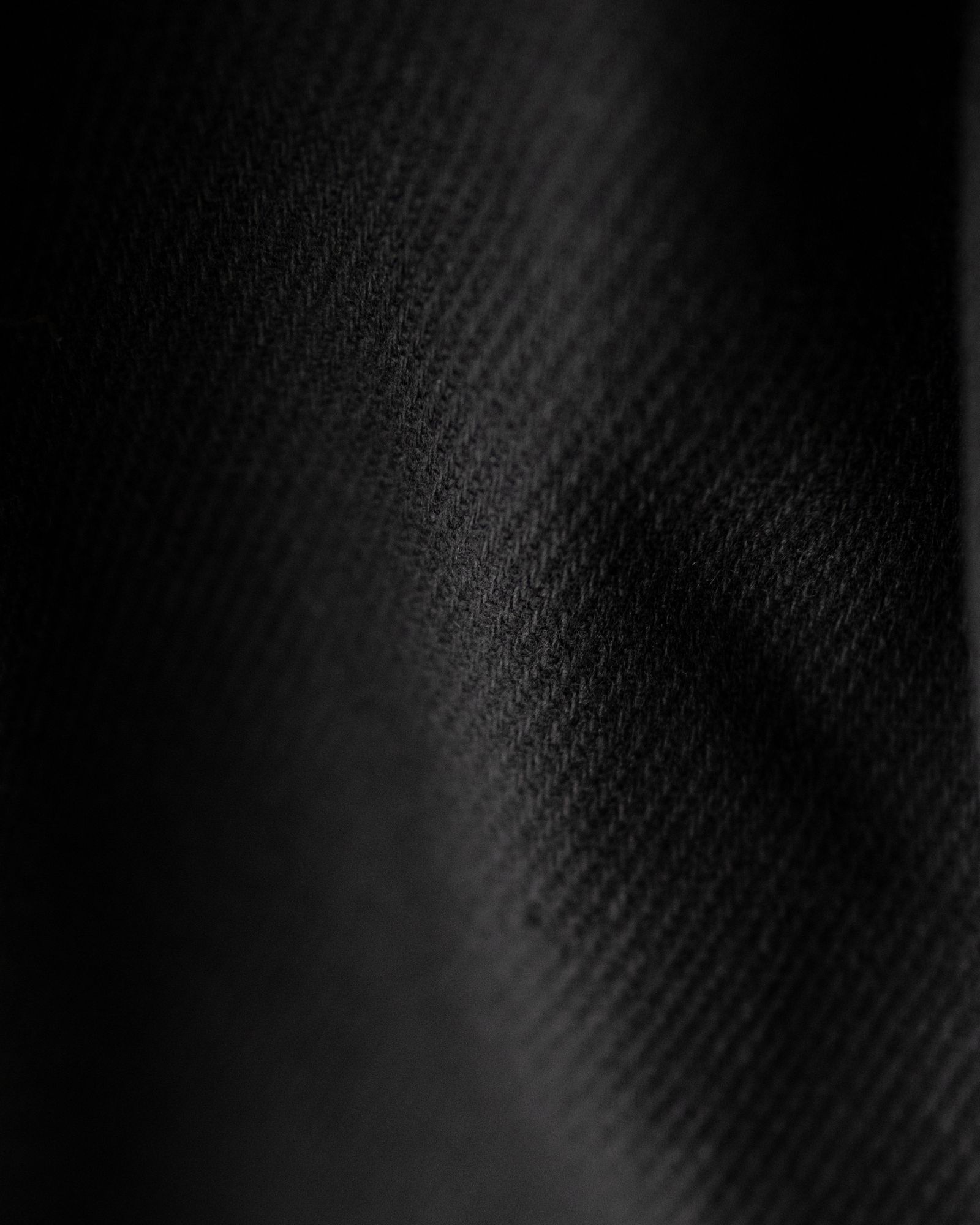 “WOOL CASHMERE”WIDE CEREMONY “MC” TROUSERS / Black