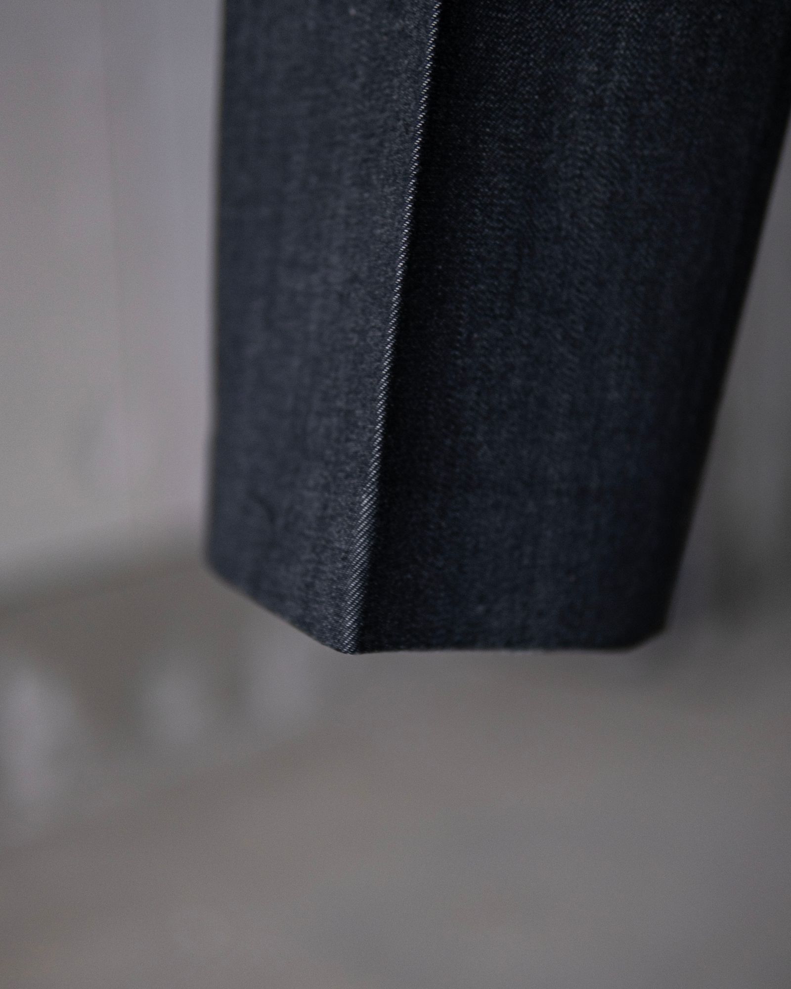 "O" COMBED COMPACT DENIM / BLACK