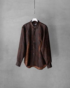 Silk Dorozome Shirt / Brown