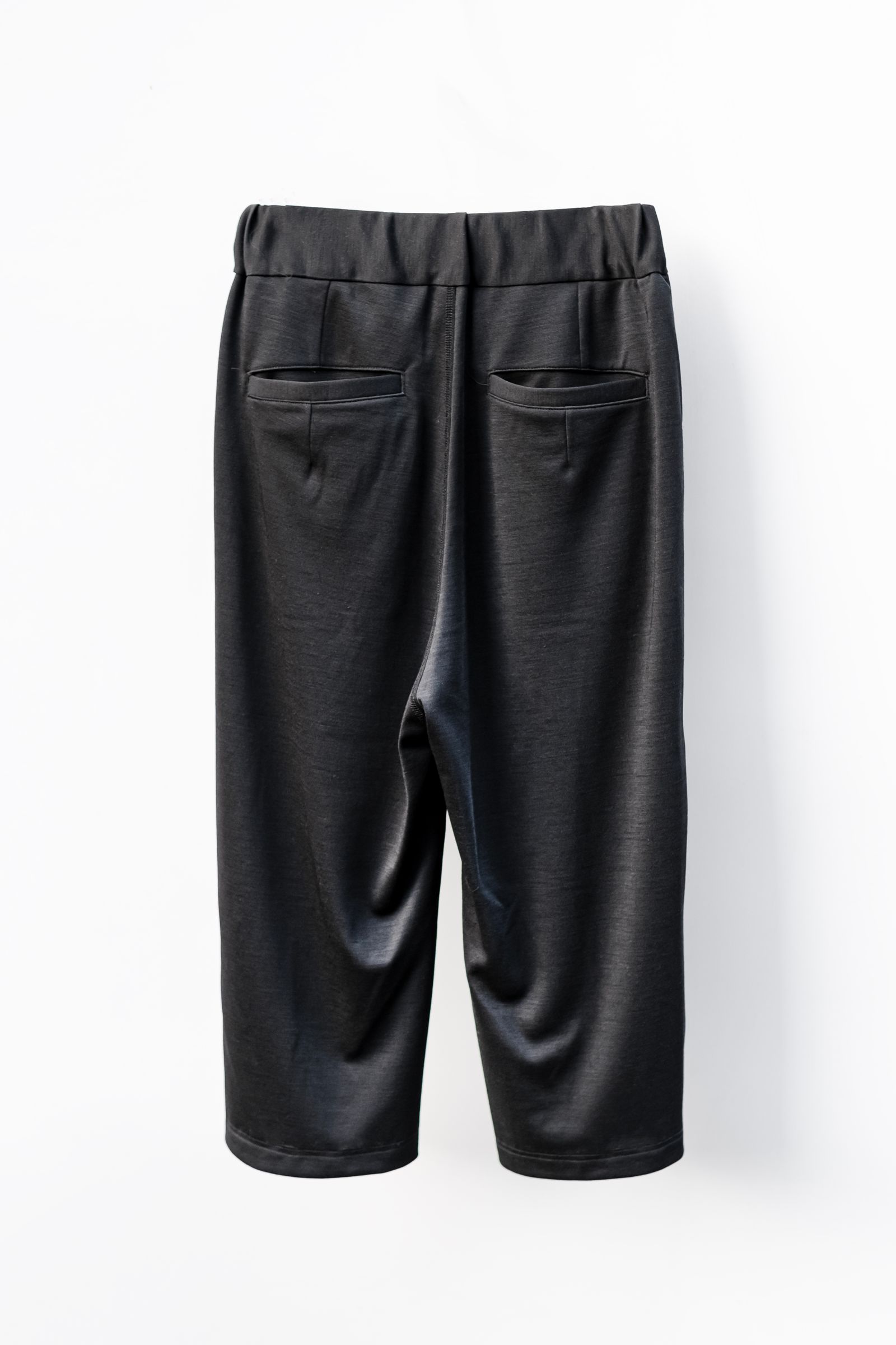 3D wide easy pants / Black