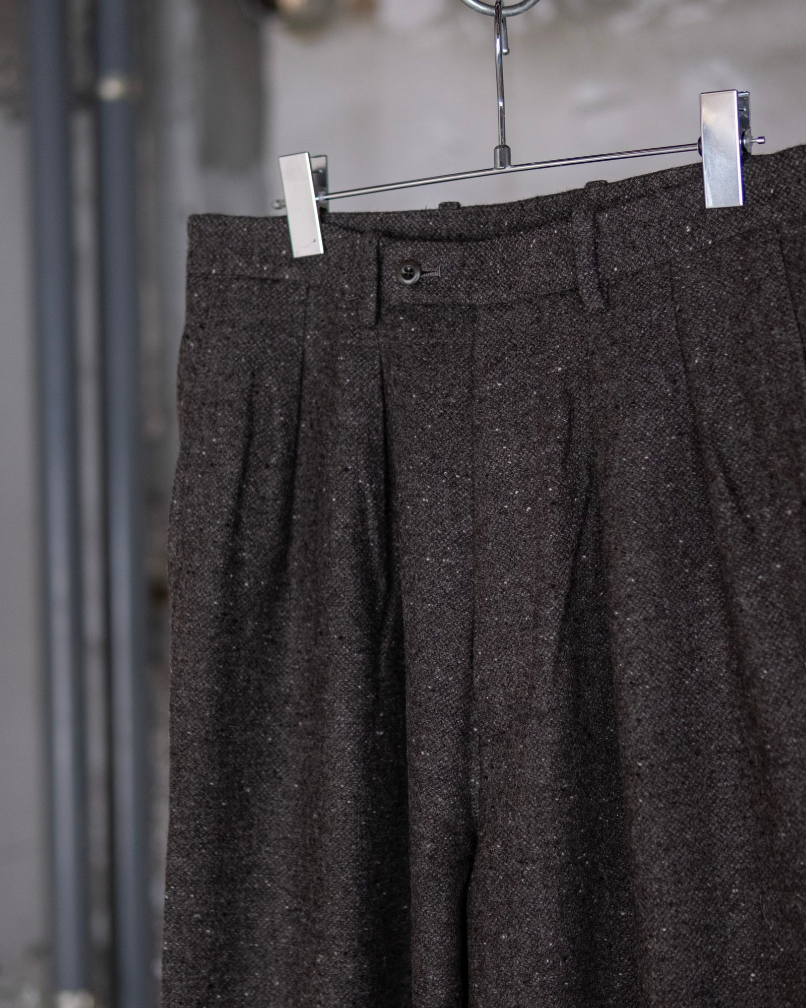 TUCKED BAGGY PANTS / MOCHA GREY