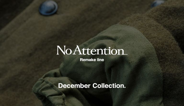 【No Attention】12月の新作たち。"cut off"