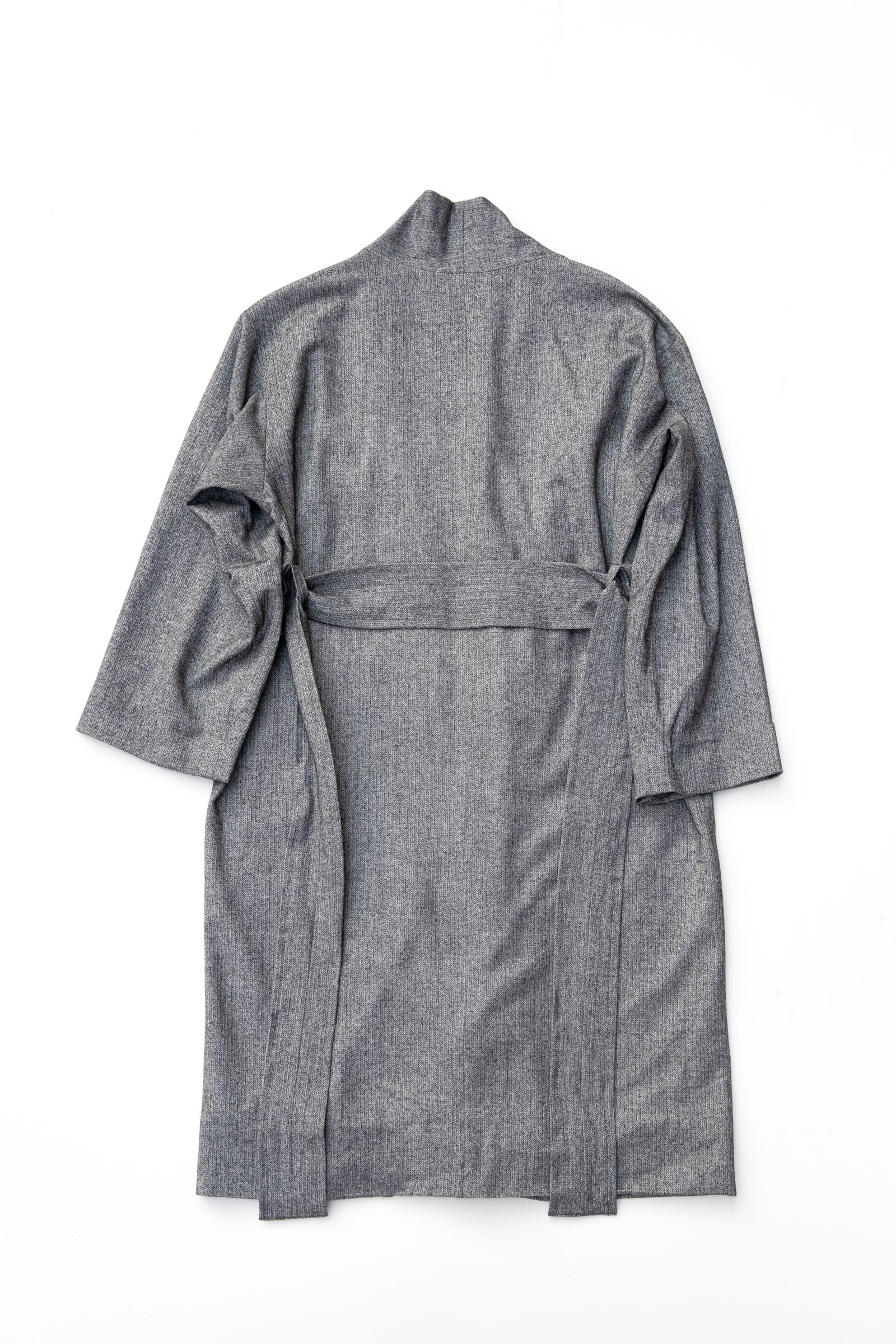 ATHA - CLASSICAL HERRINGBONE NORAGI LONG COAT / GRAY | Retikle