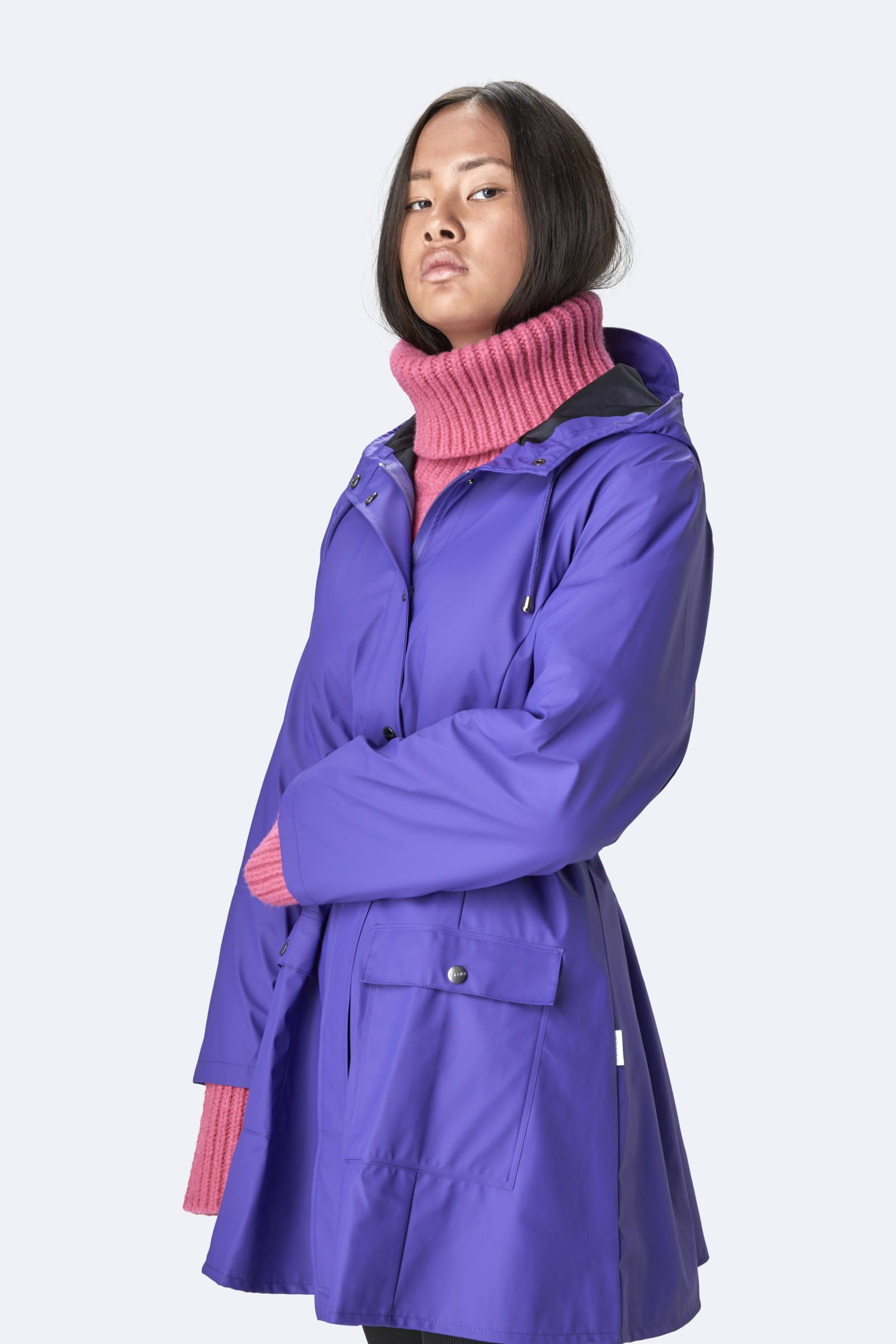 Rains "Curve" Jacket Lilac / カーブレインジャケット パープル