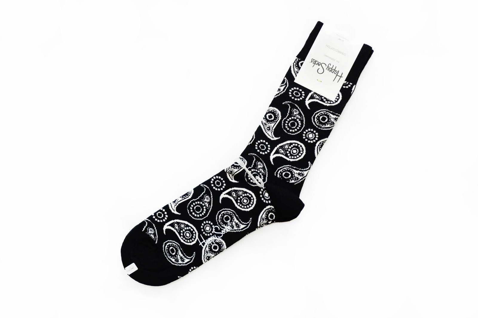 Happy Socks - PAISLEY socks black / ペイズリー柄ソックス