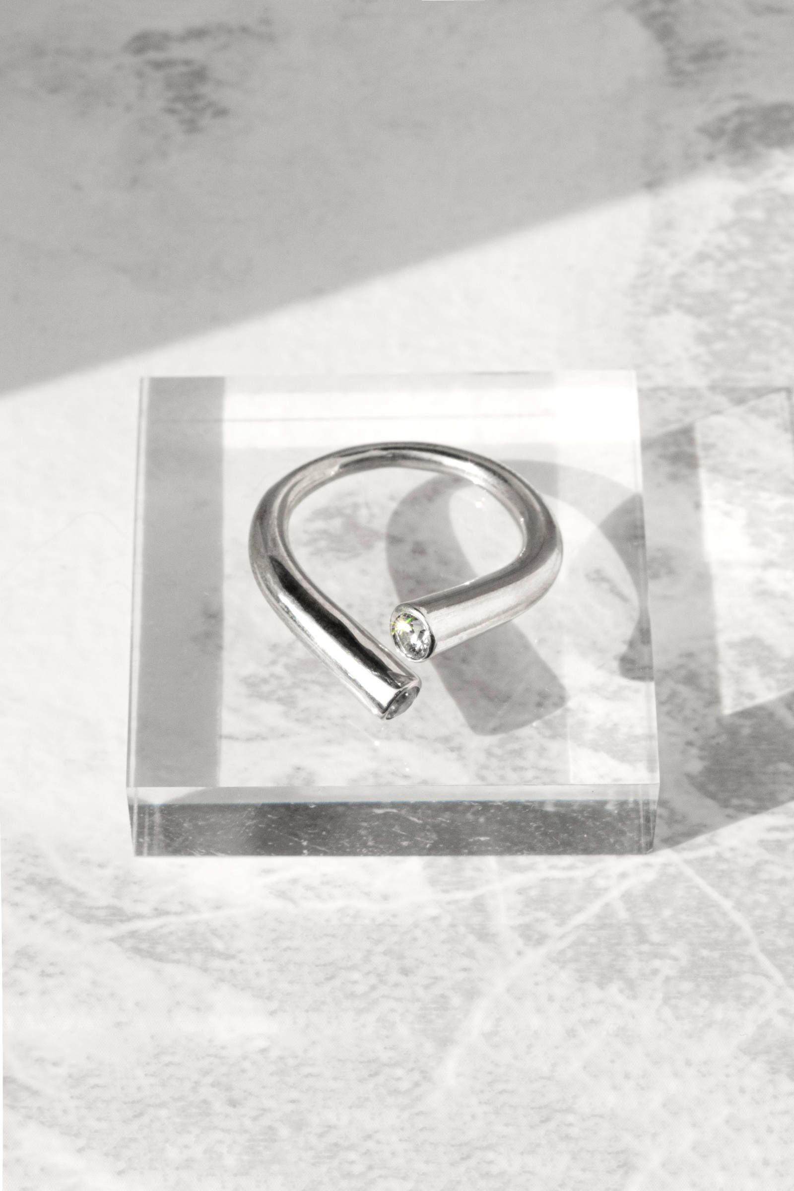 【オーダー可能】R108CZ silver925 Zirconia ring RP