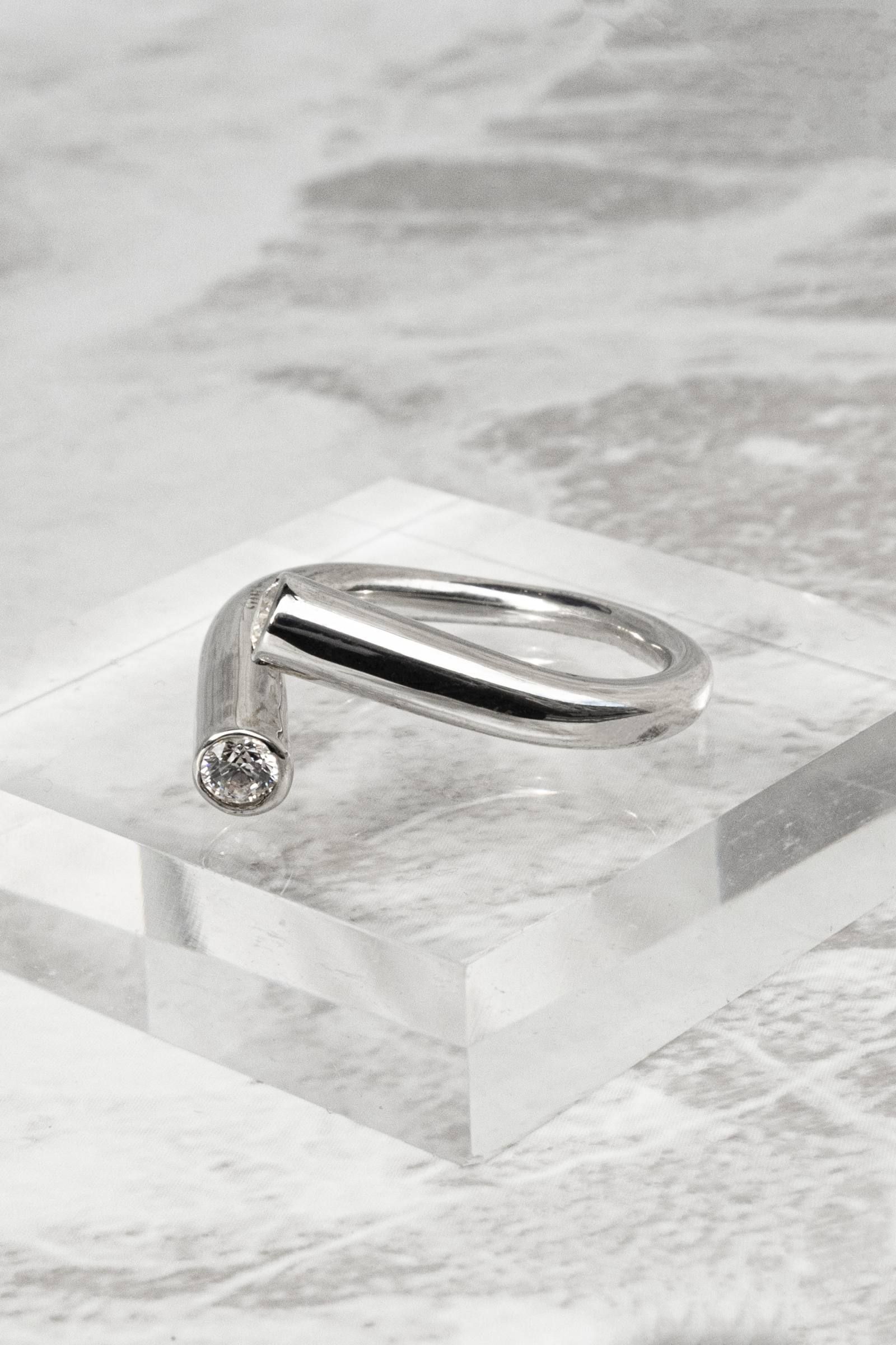 【オーダー可能】R108CZ silver925 Zirconia ring RP