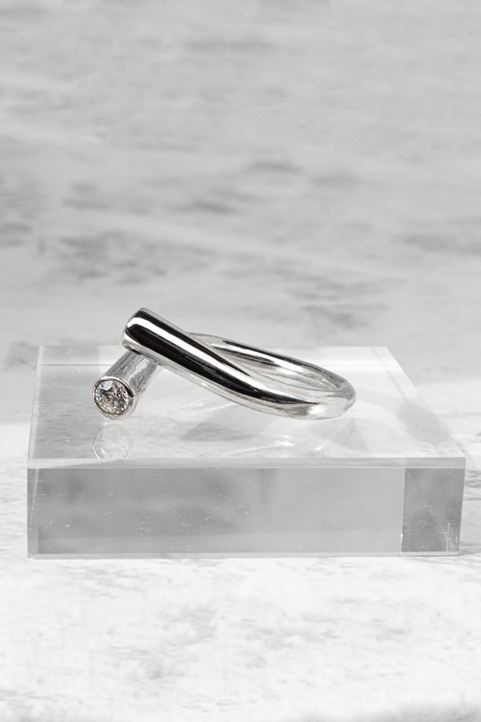 【オーダー可能】R108CZ silver925 Zirconia ring RP